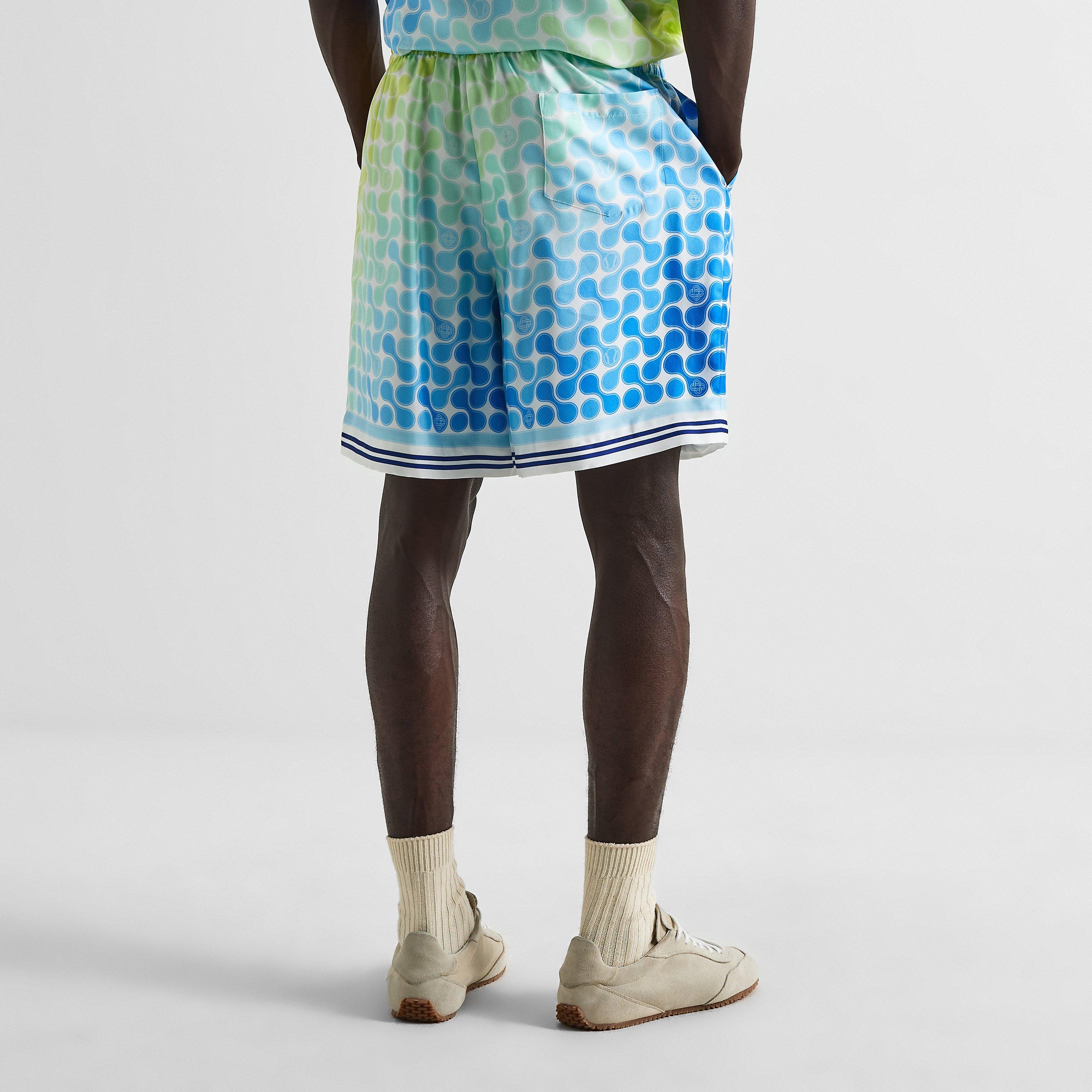 Blue - Casablanca - Men's Woven Tracksuit Shorts - 4
