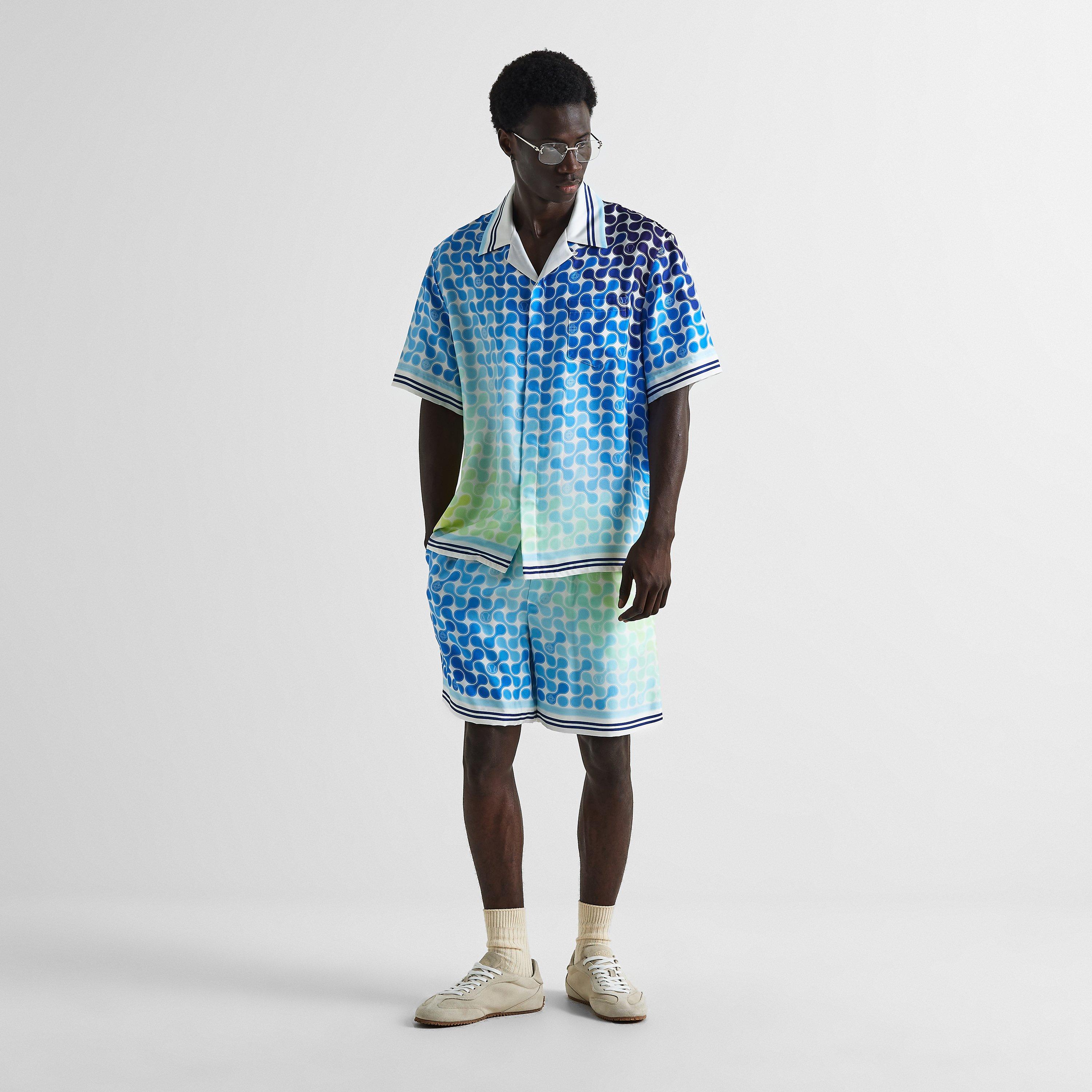 Blue - Casablanca - Men's Woven Tracksuit Shorts - 6
