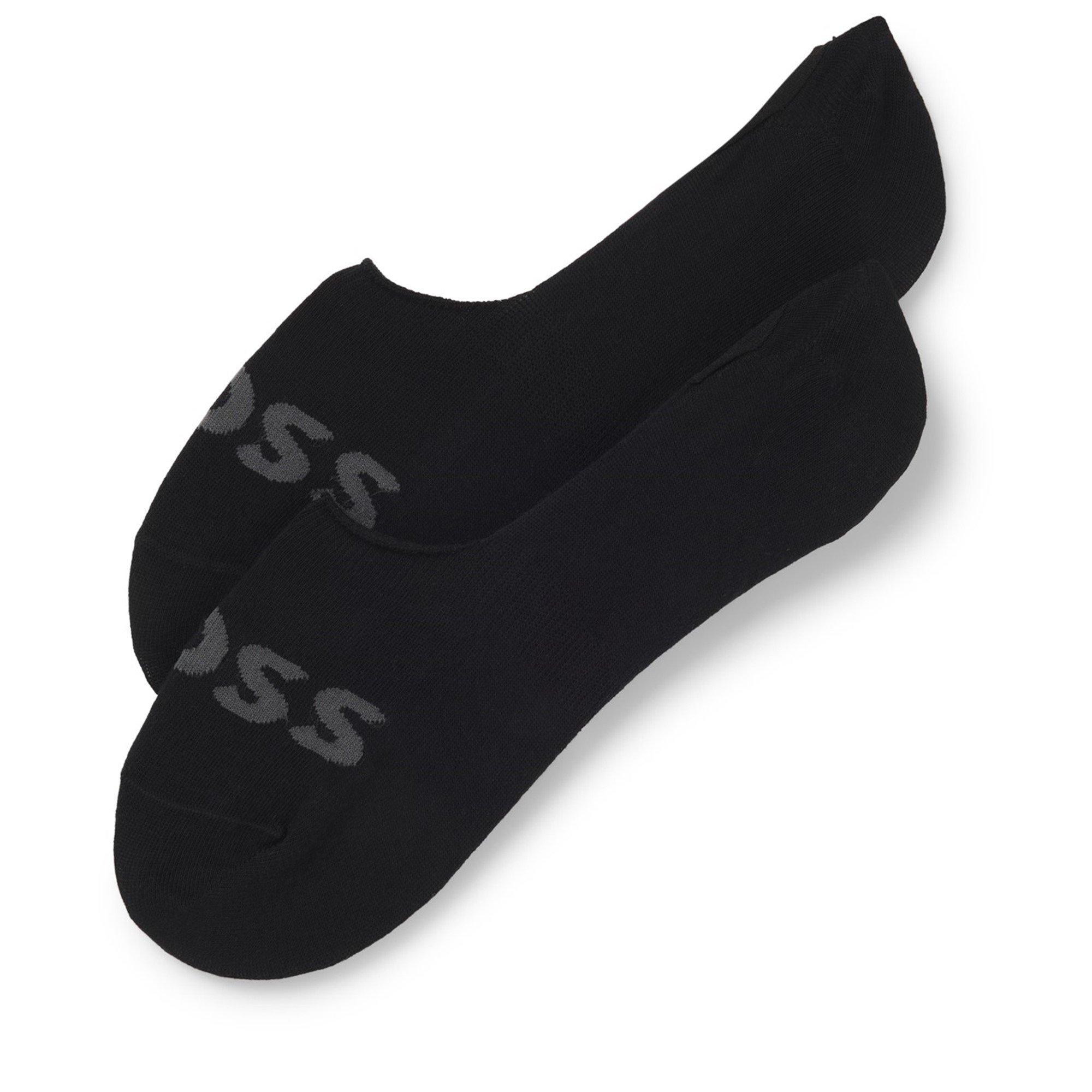 BOSS Mens 2P AS Uni stripe CC Two-pack of ankle-length socks with