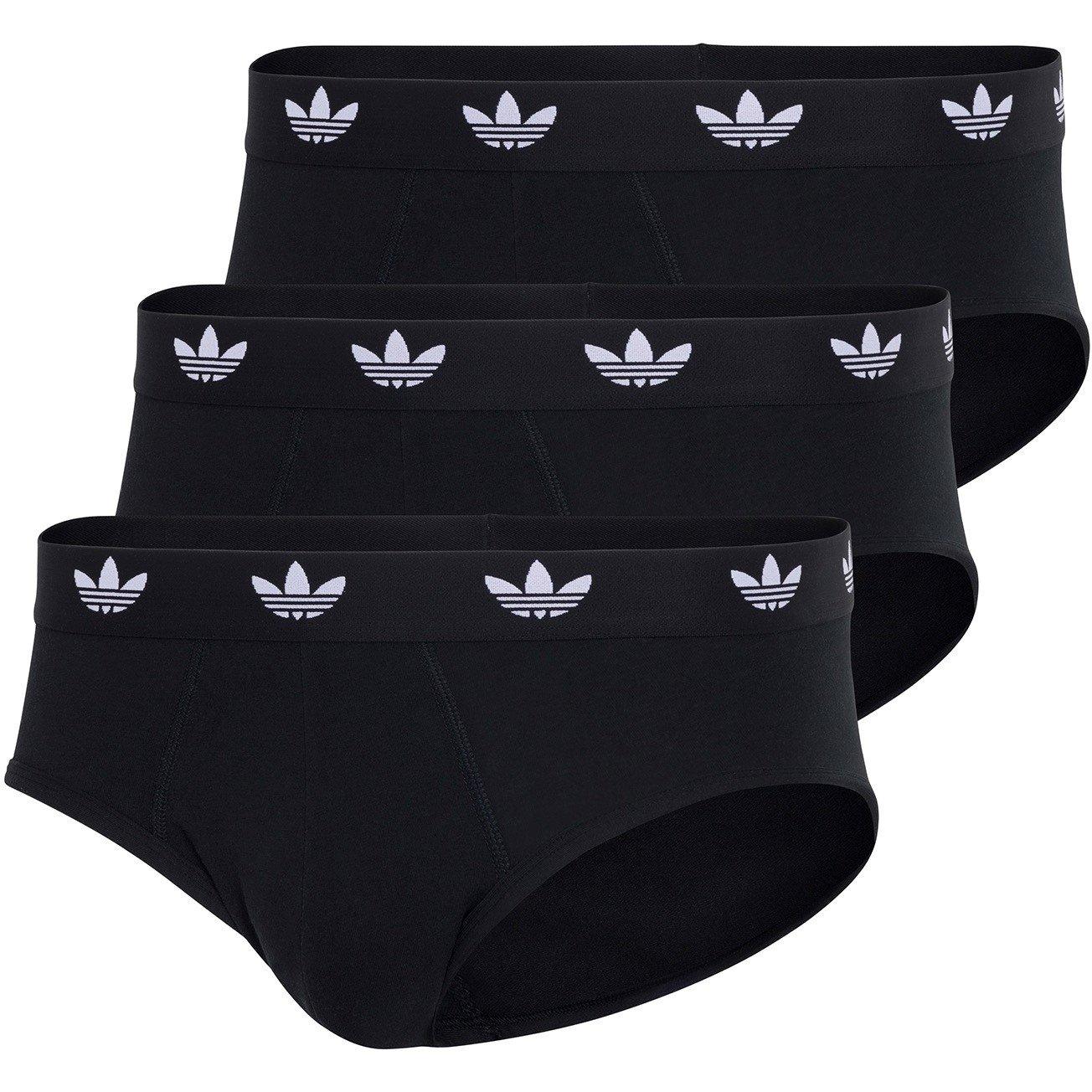 Black - adidas Originals - Comfort Flex Cotton 3Pack Briefs - 1