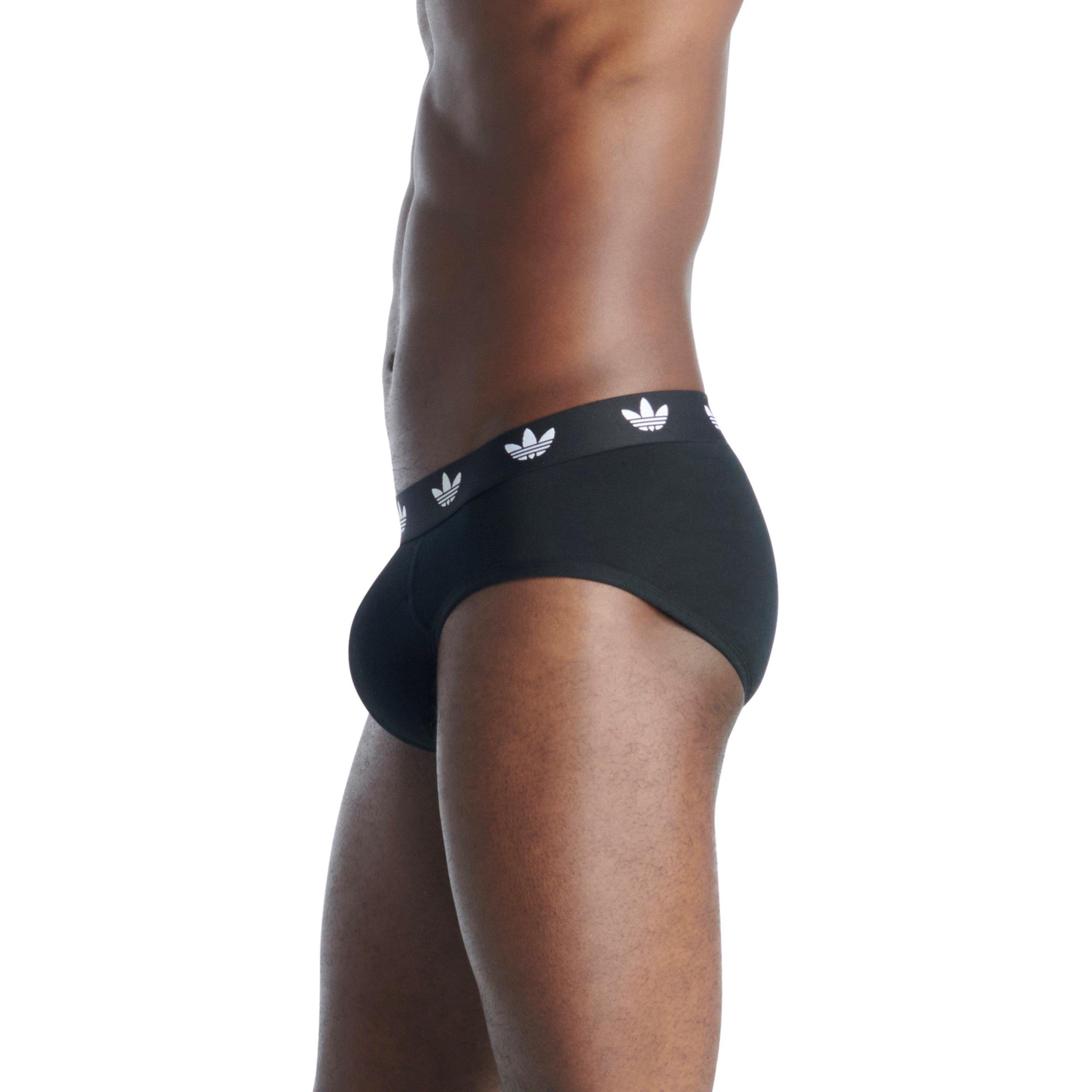 Black - adidas Originals - Comfort Flex Cotton 3Pack Briefs - 4
