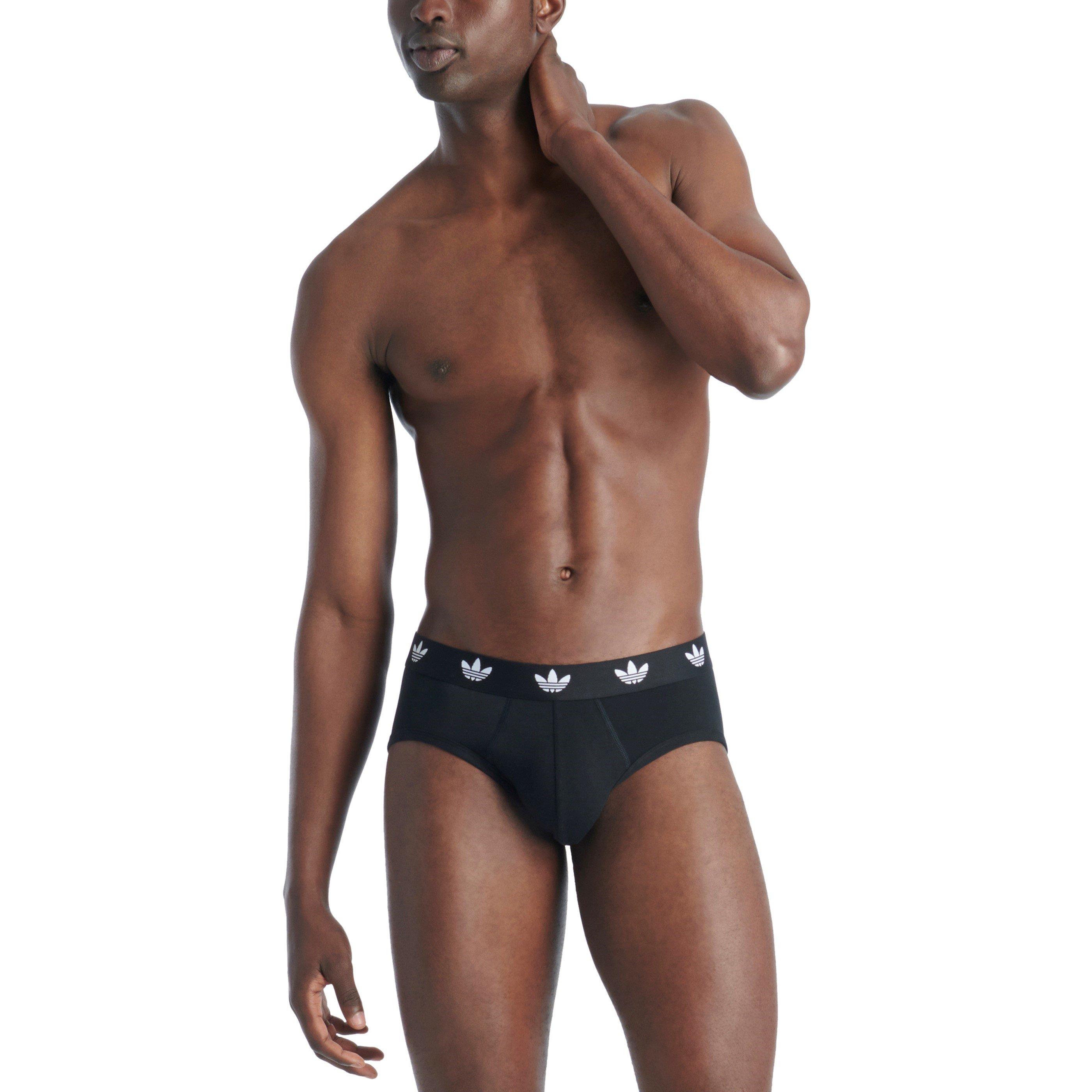 Black - adidas Originals - Comfort Flex Cotton 3Pack Briefs - 6