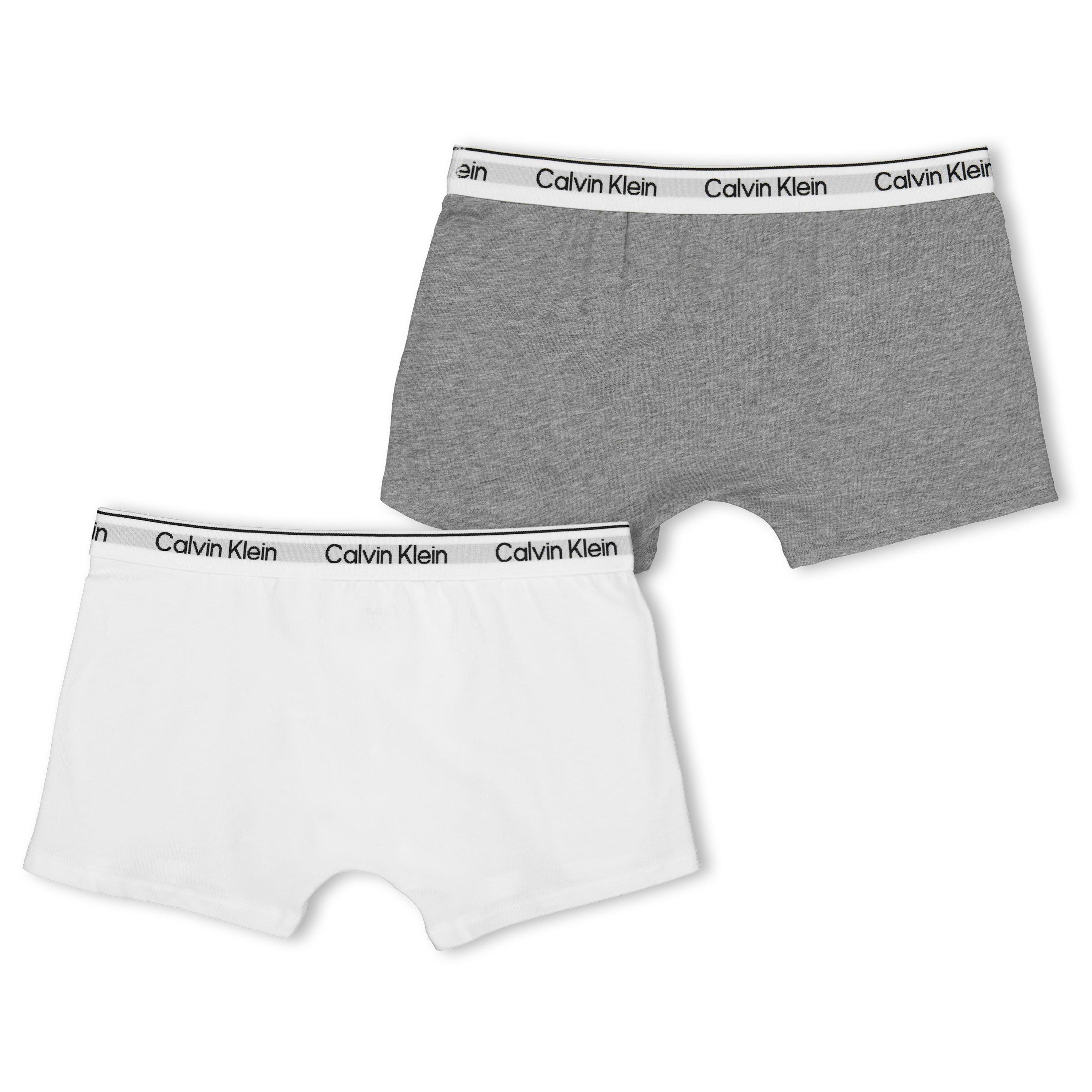 Grey/White 0UE - Calvin Klein - Kids' Trunks - 2