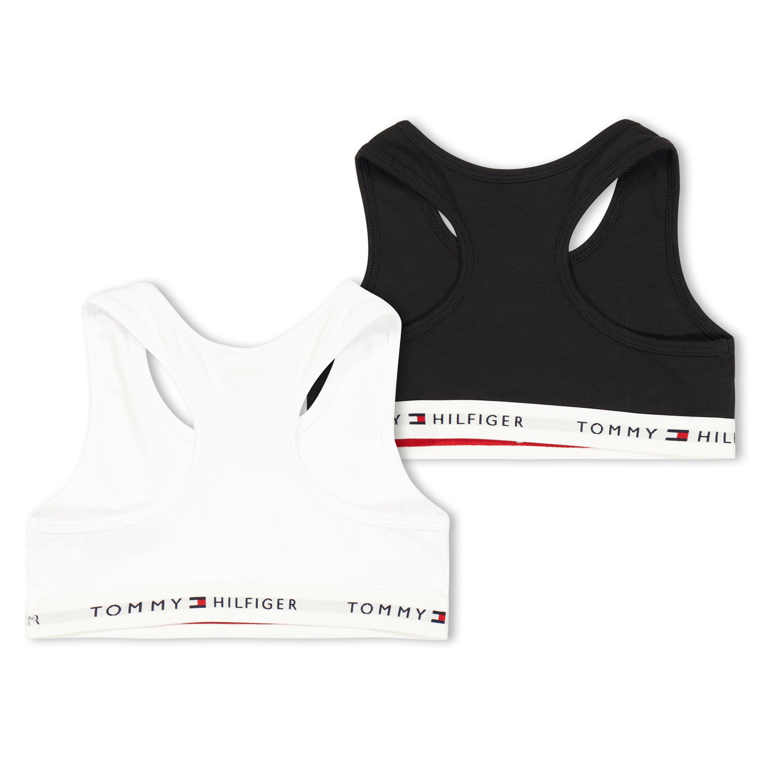 White/Black 0VT - Tommy Hilfiger - Kids' 2 Pack Non Wired Unlined Bralette - 2