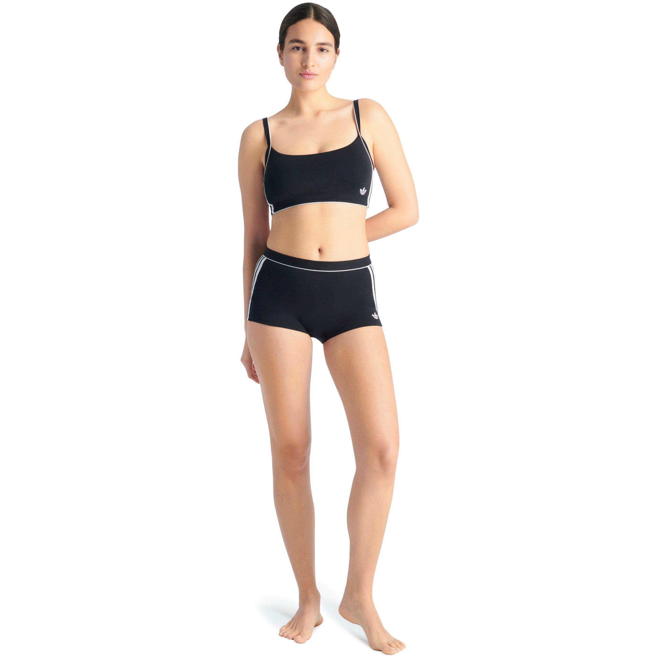Black - adidas Originals - Originals Adicolor Comfort Flex Cotton Bralette - 2