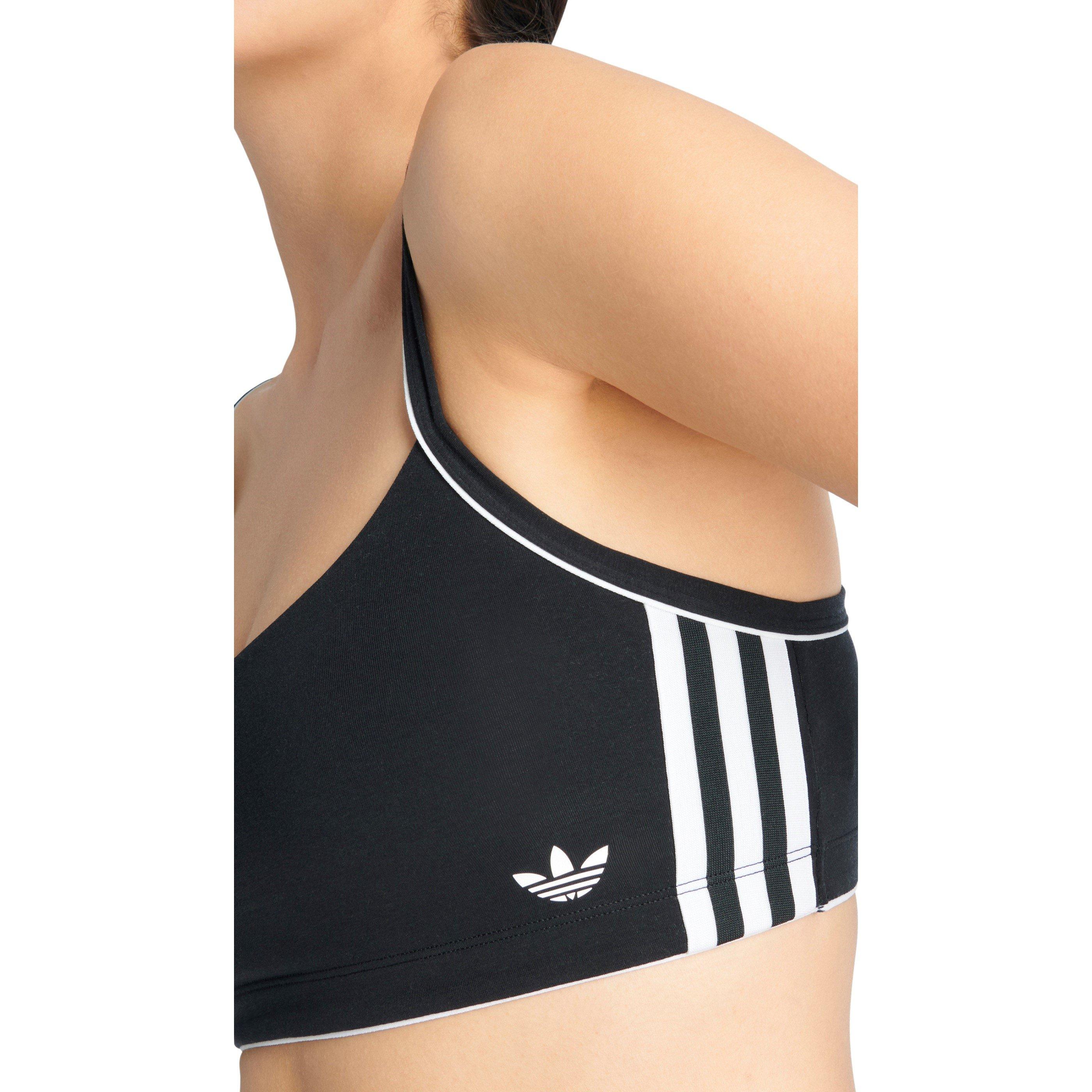 Black - adidas Originals - Originals Adicolor Comfort Flex Cotton Bralette - 6