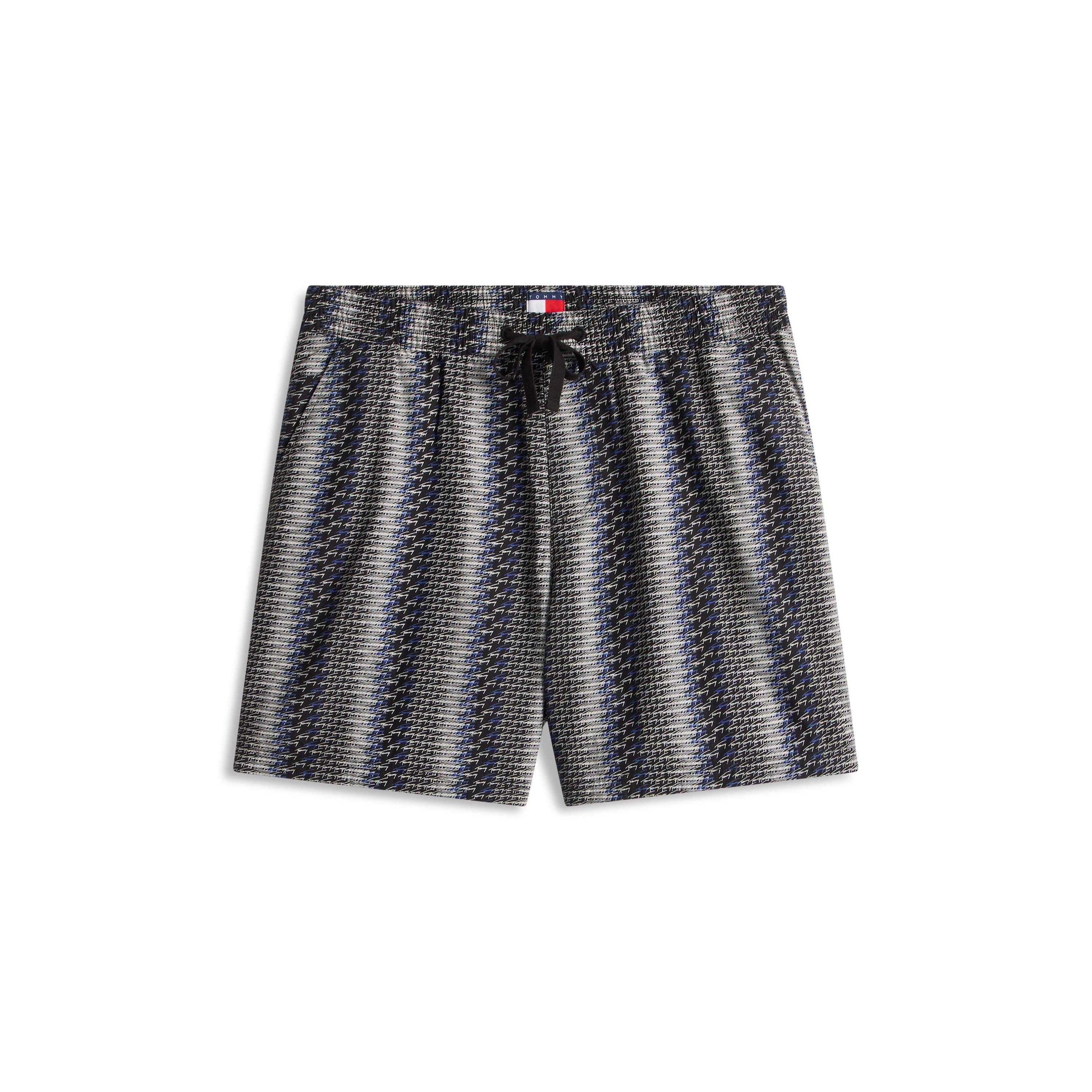 Black Aop - Tommy Jeans - Men's Woven Tracksuit Shorts - 1
