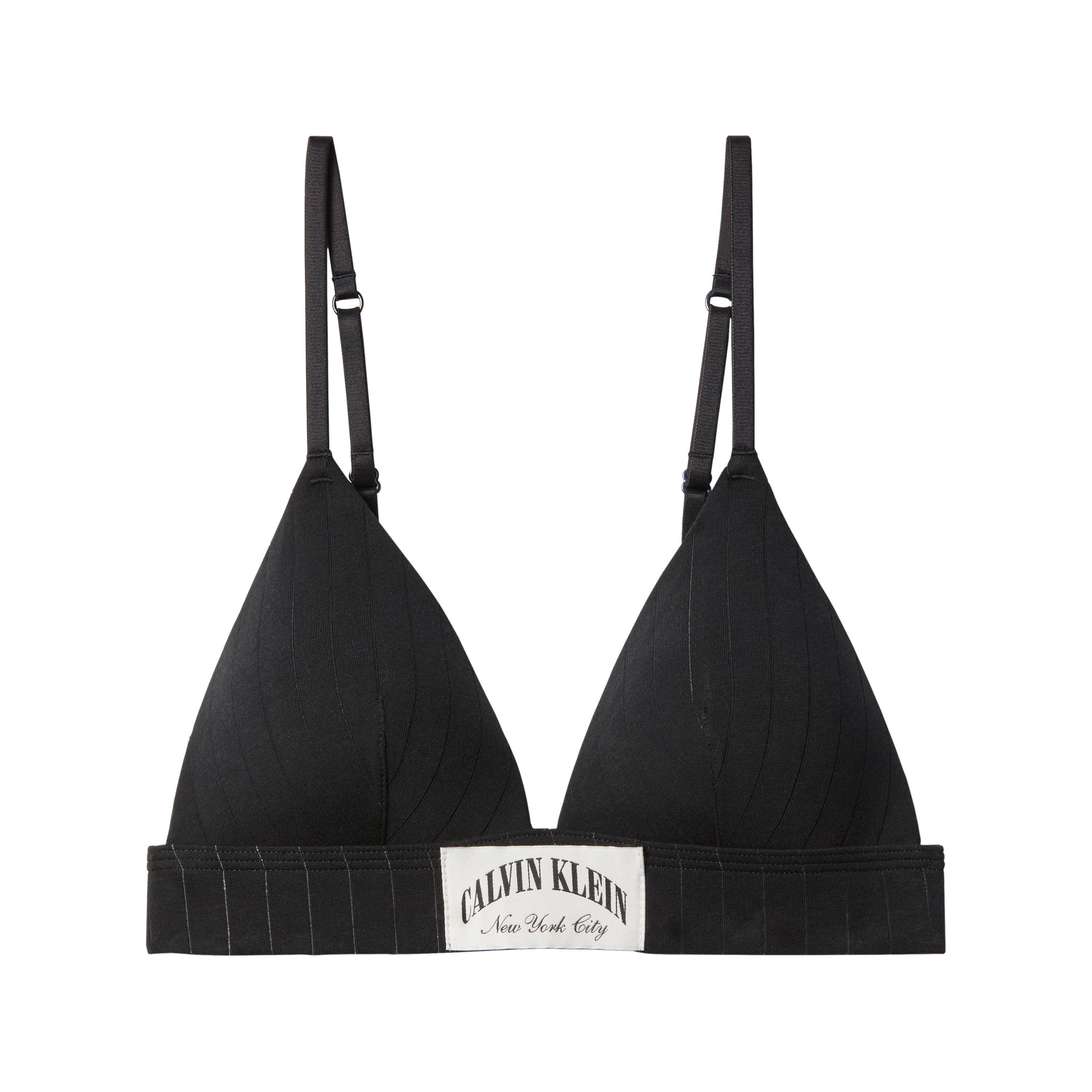 Calvin Klein Women's Non Wired Triangle Bralette - Black - 14 (L)