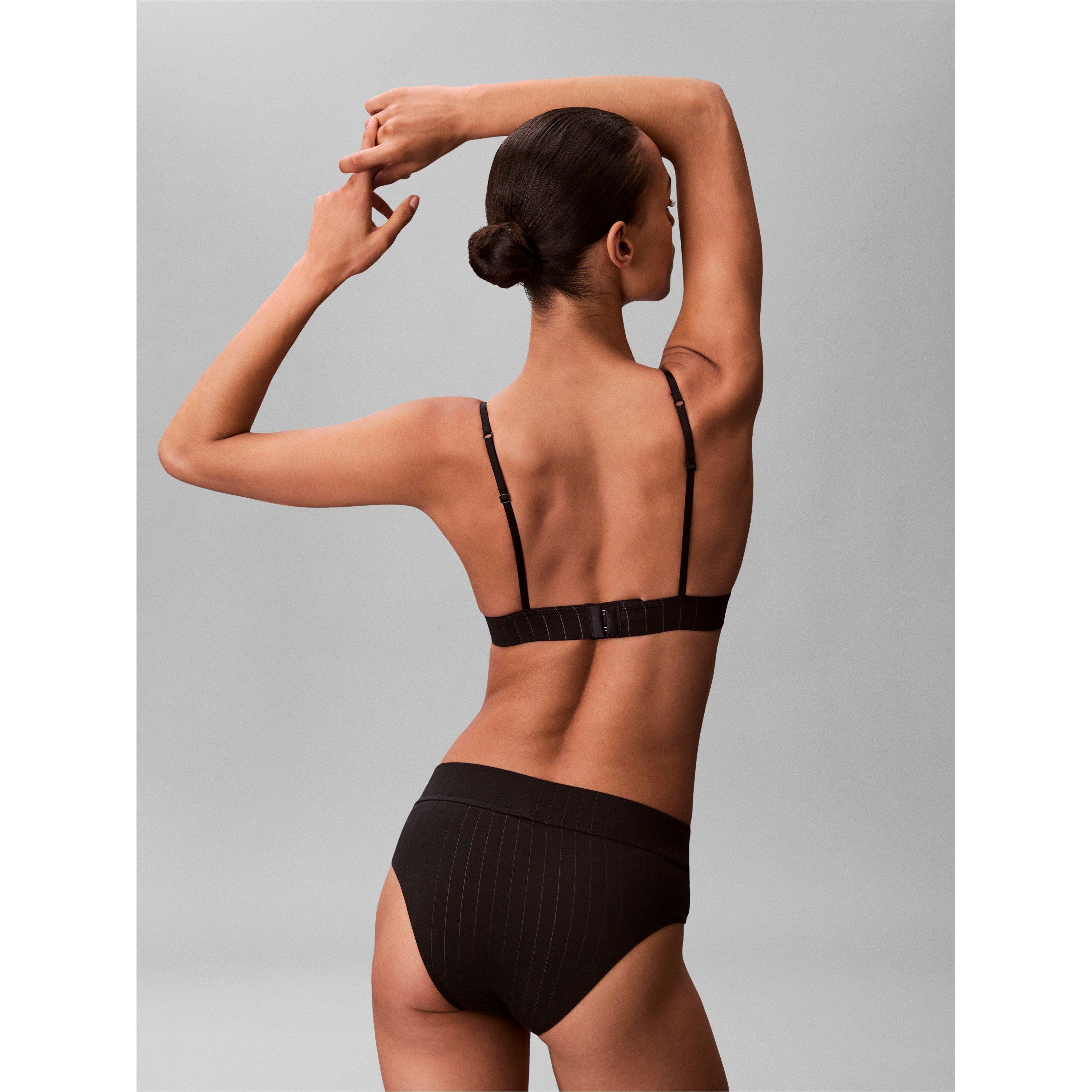 Noir - Calvin Klein - Women's Non Wired Triangle Bralette - 5