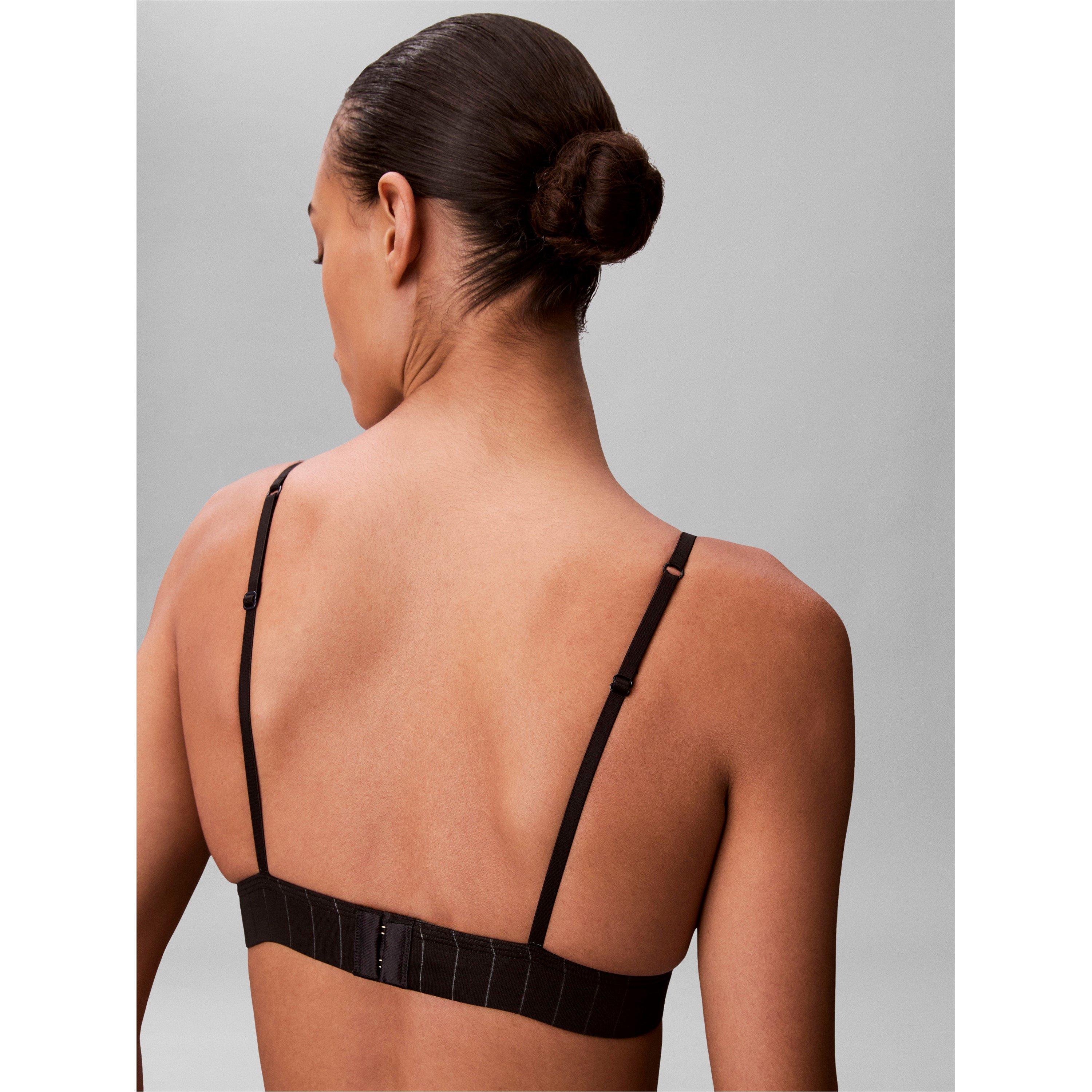 Noir - Calvin Klein - Women's Non Wired Triangle Bralette - 6