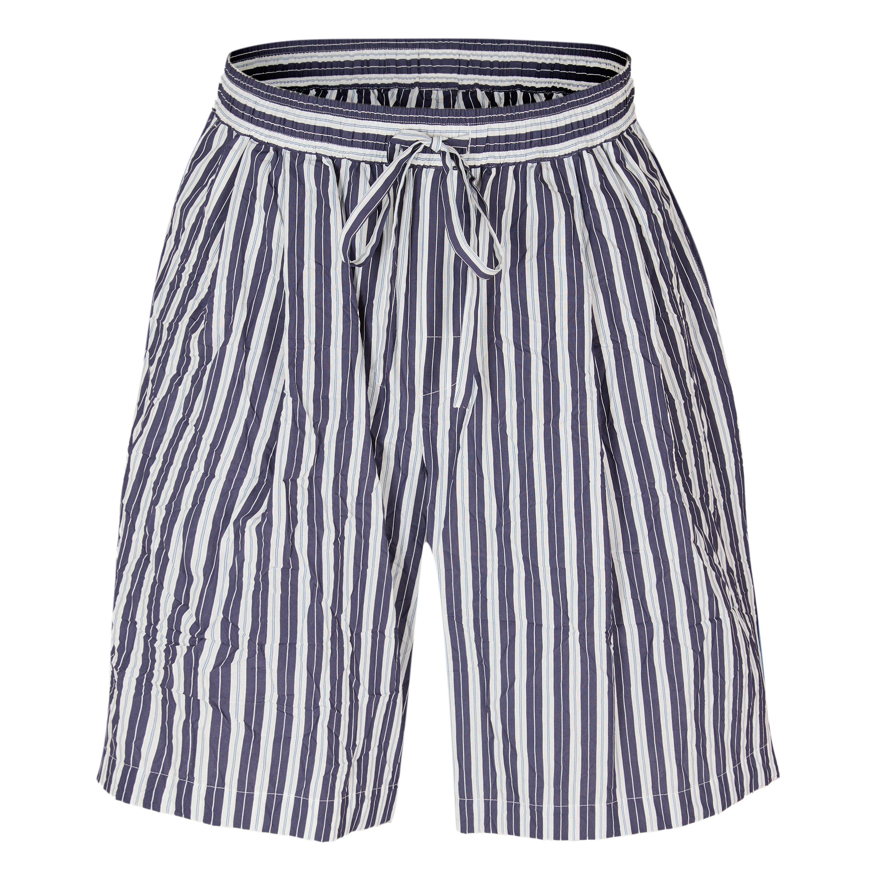 Navy/White - Dolce and Gabbana - Men's Woven Tracksuit Shorts - 1