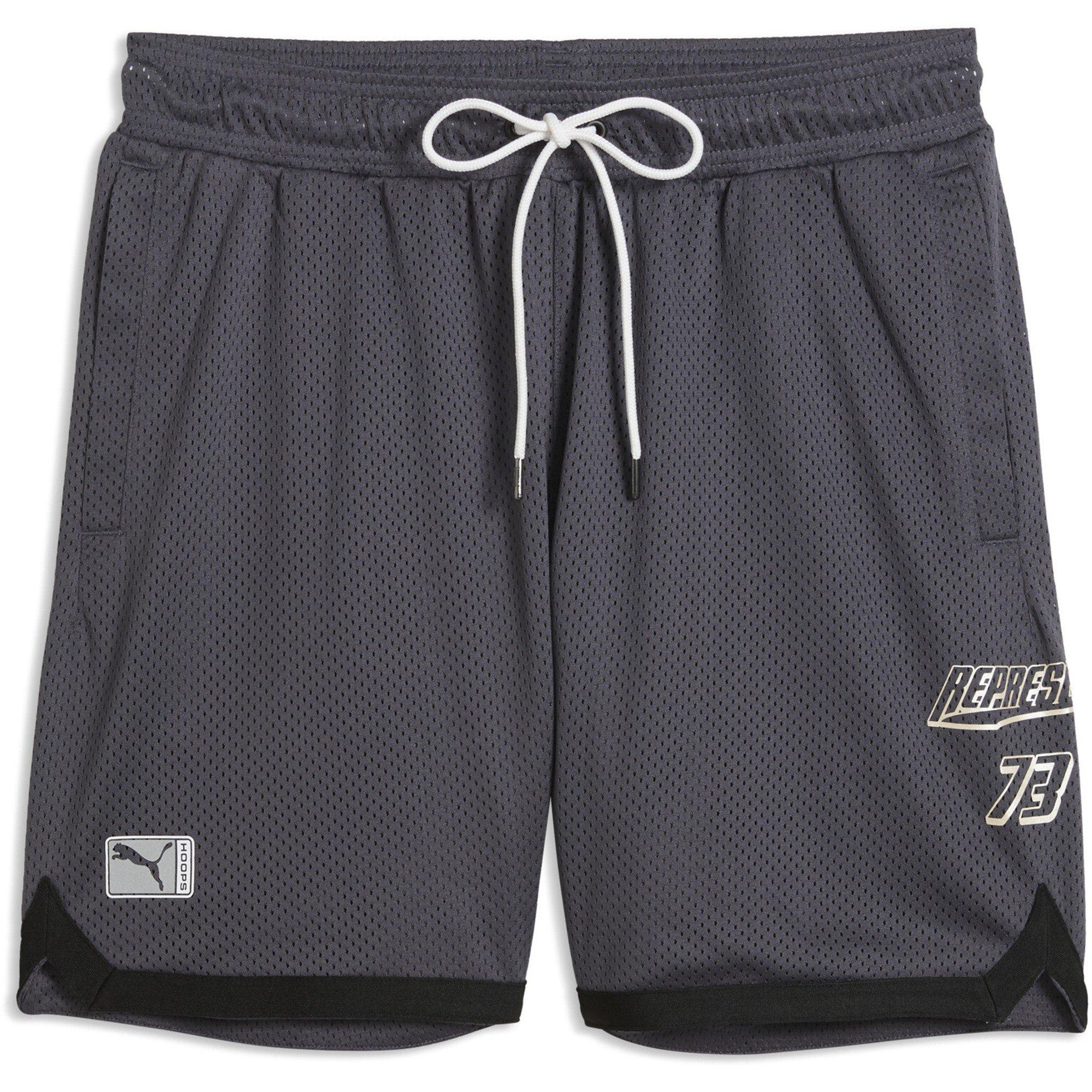 PUMA x Represent Men's Woven Tracksuit Shorts - Galactic Gray - XL