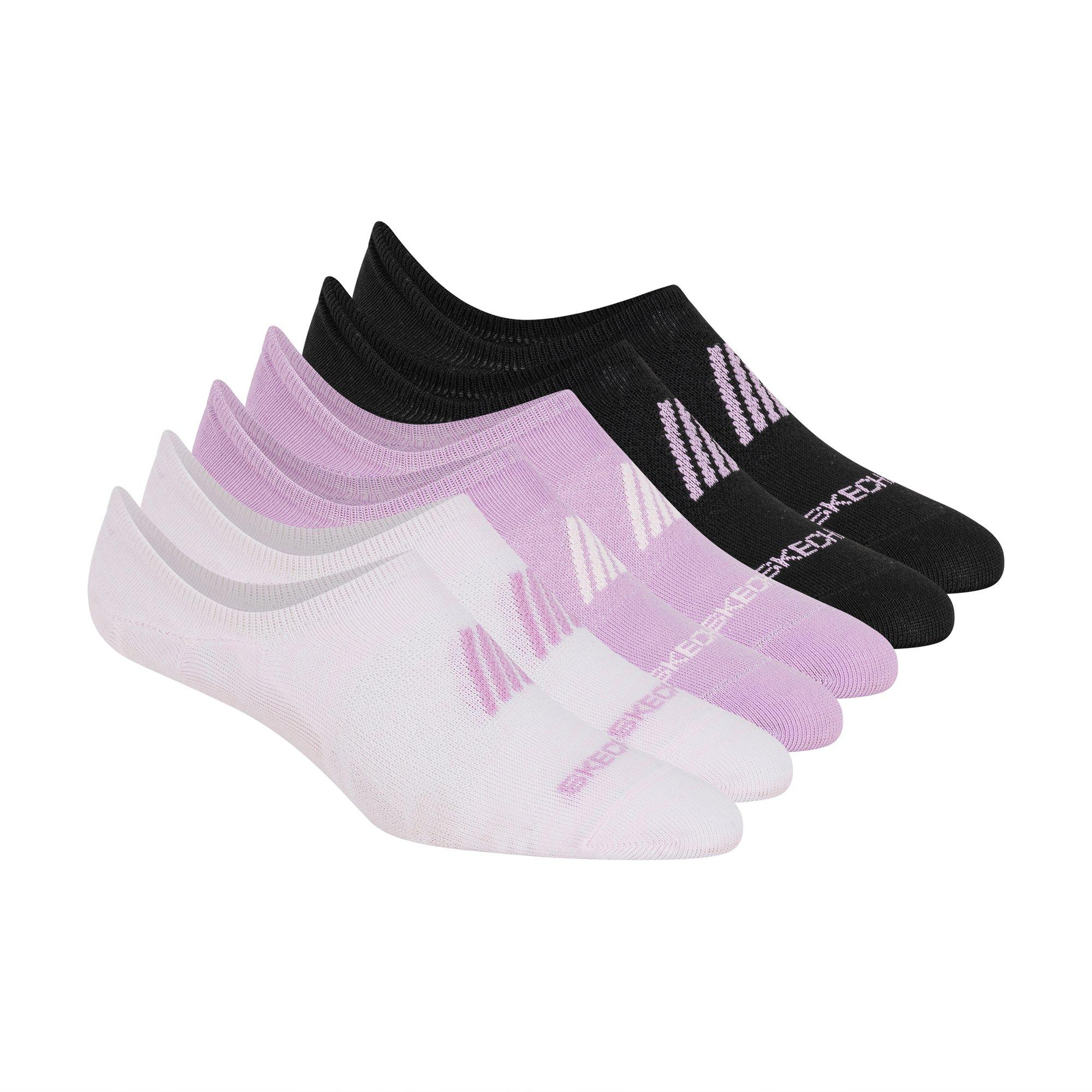 Roze/Paars - Skechers - Women's Liner Invisible Socks