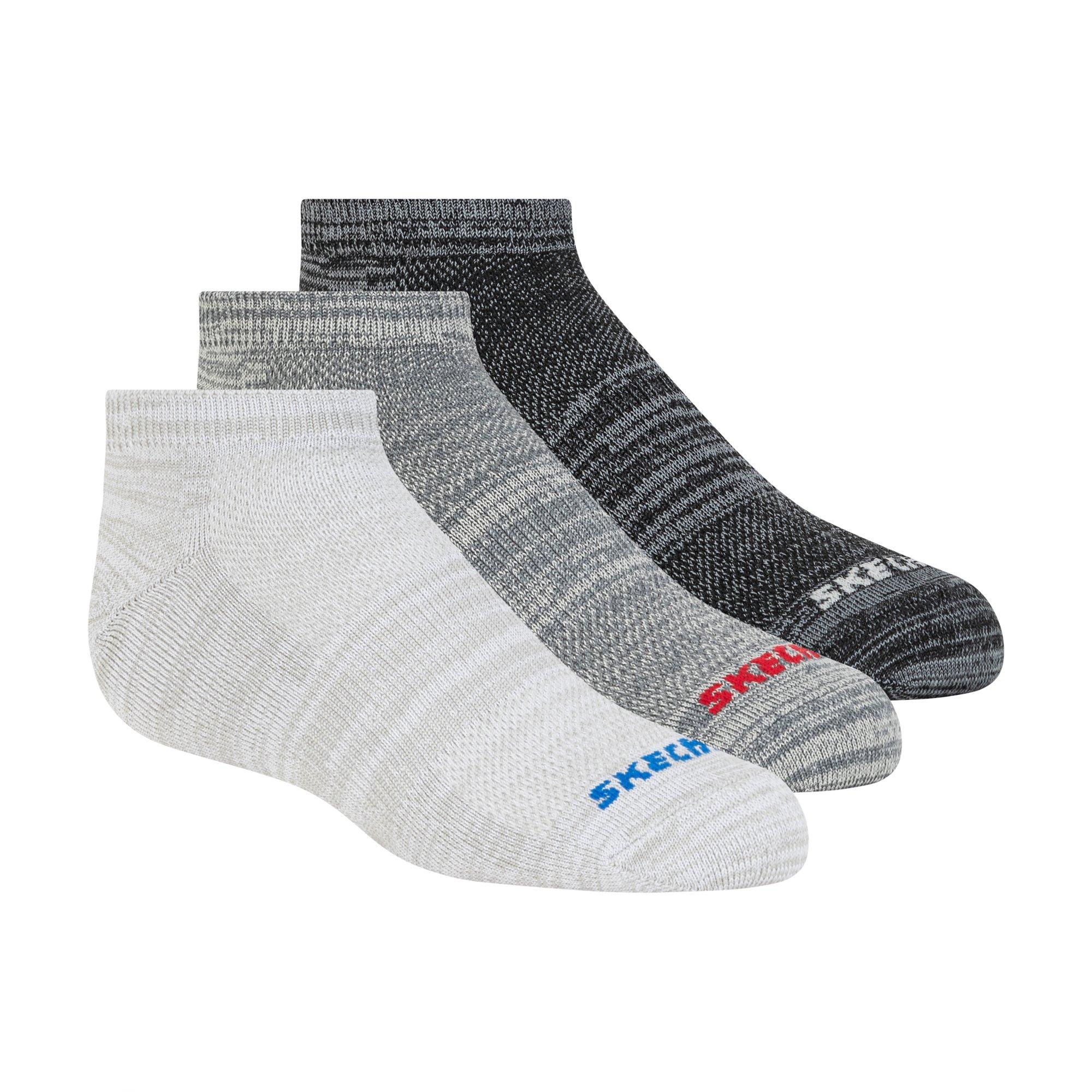 Skechers Boys Kids' Trainer Socks - Grey/ - ChdC10-2.5