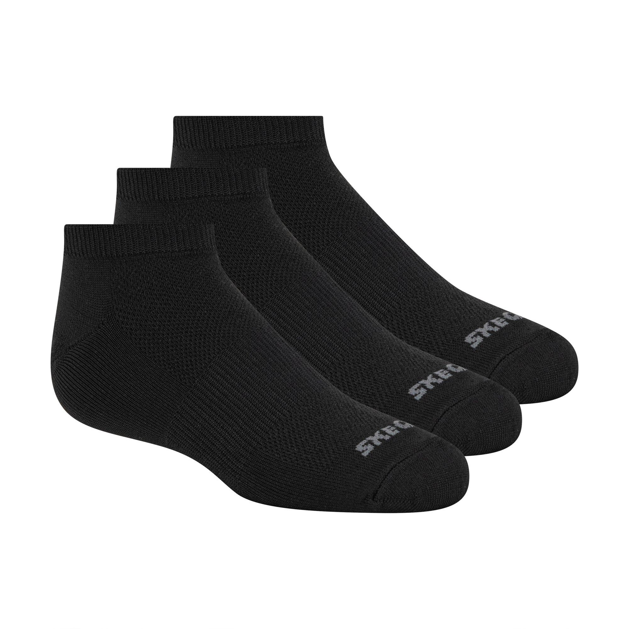 Skechers Boys Kids' Trainer Socks - Black - Junior 3-7