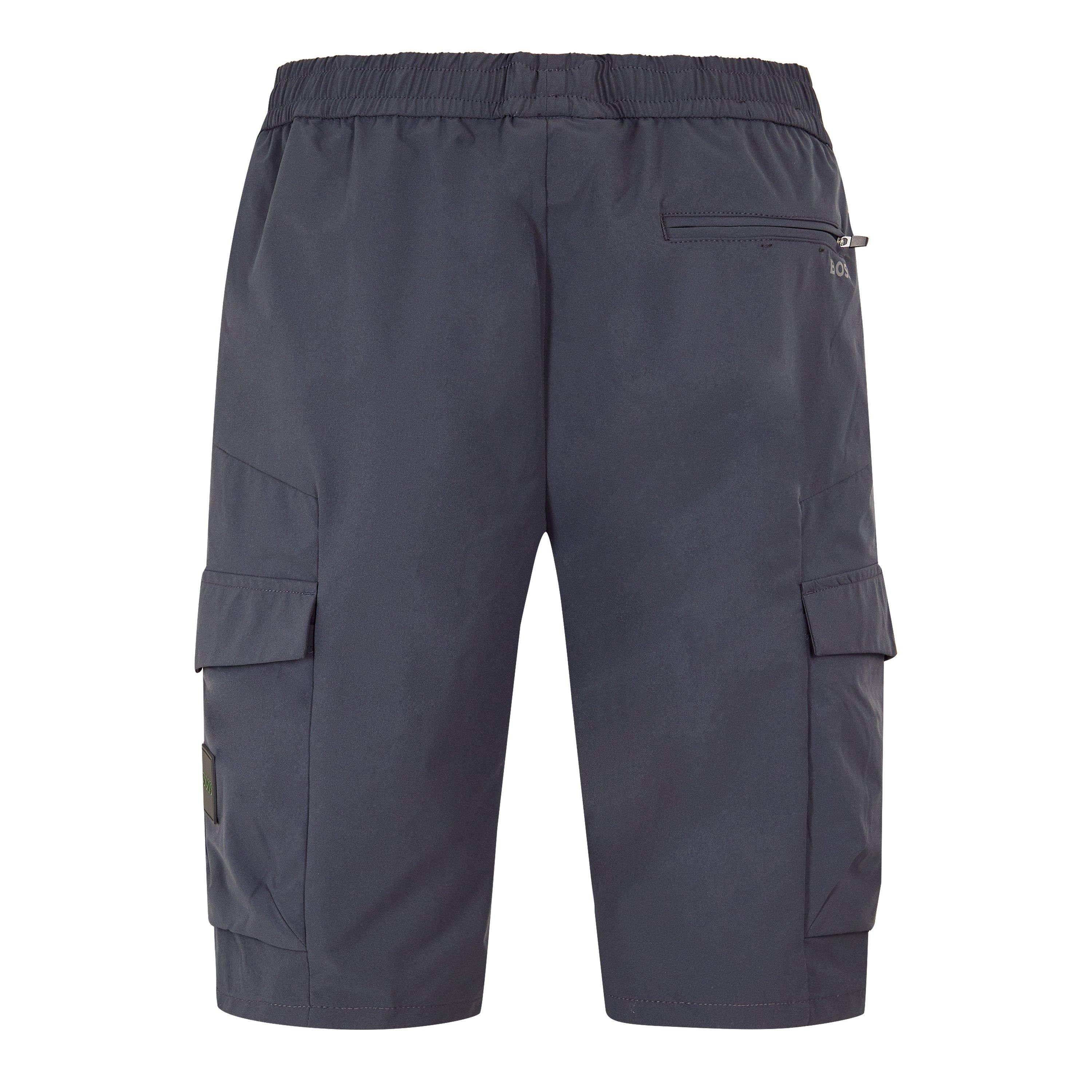 Dark Blue 402 - Boss - Mens Urbanex Cargo Woven Tracksuit Shorts - 2