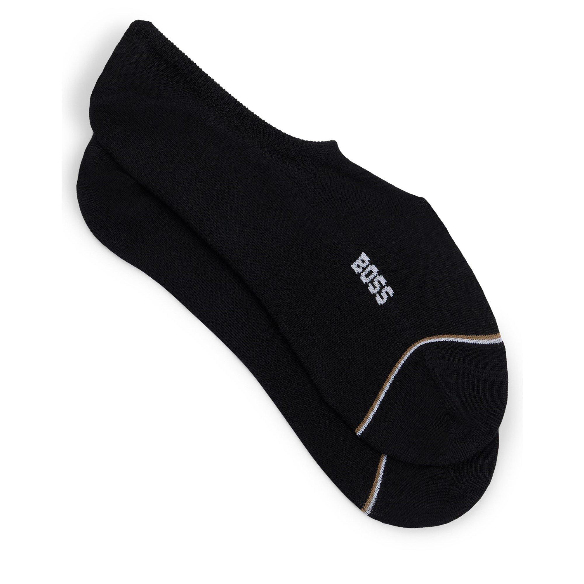Boss Men's Bodywear 2-Pack Low Socks With Logo Detail - Black 001 - 9-11