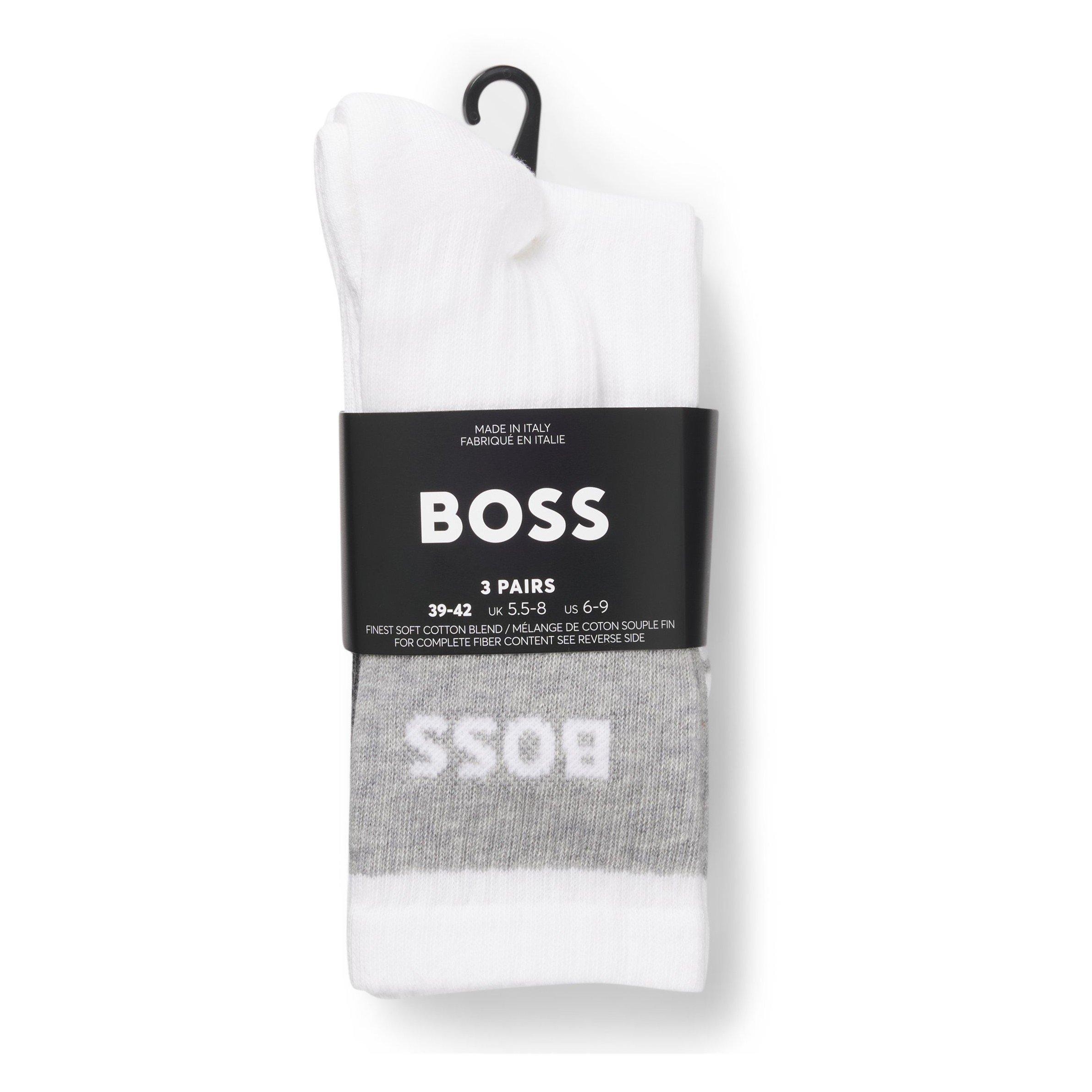 White 960 - Boss - Men's Quarter Socks - 3