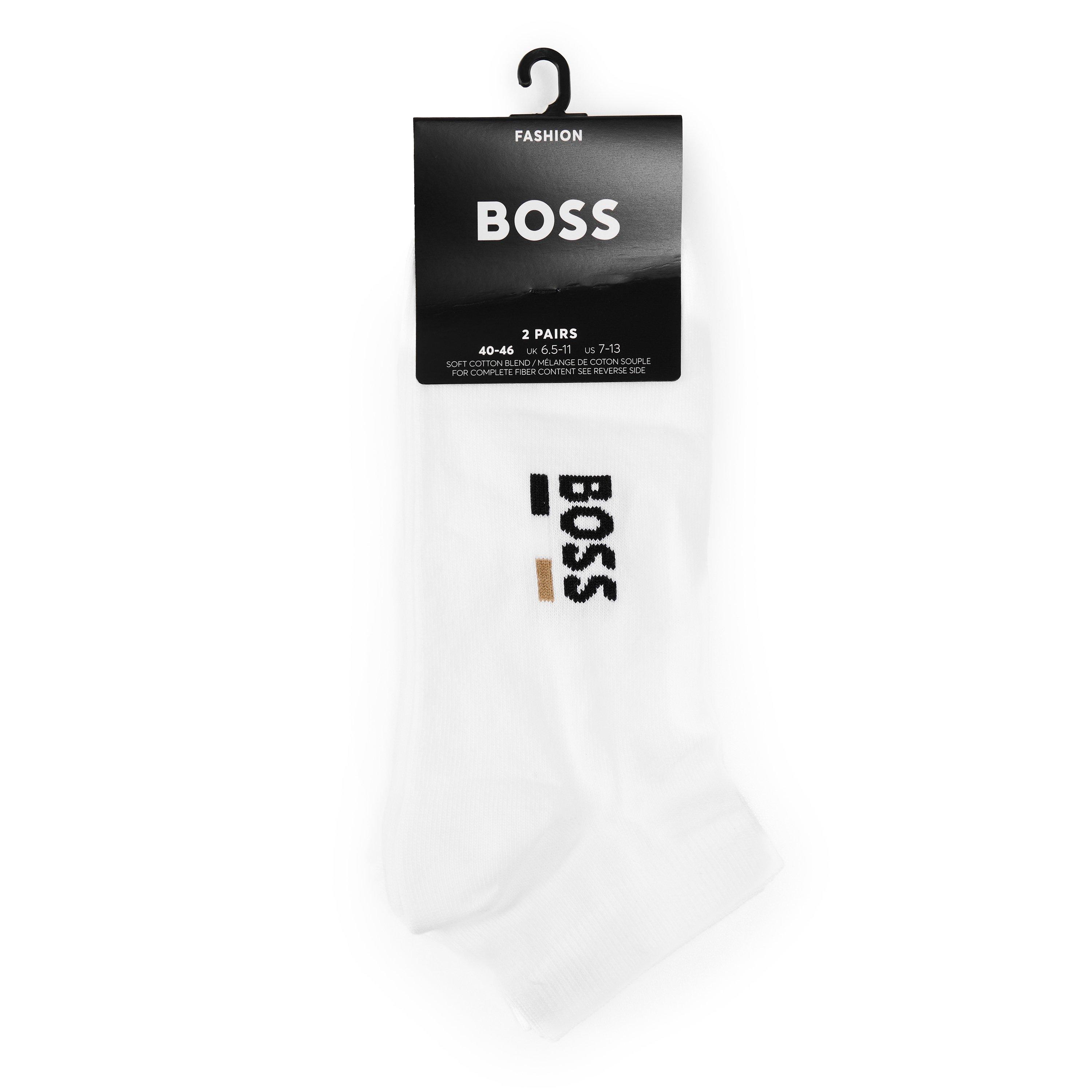 White 100 - Boss - BW 2pk AS Icon Logo Sn63 - 2