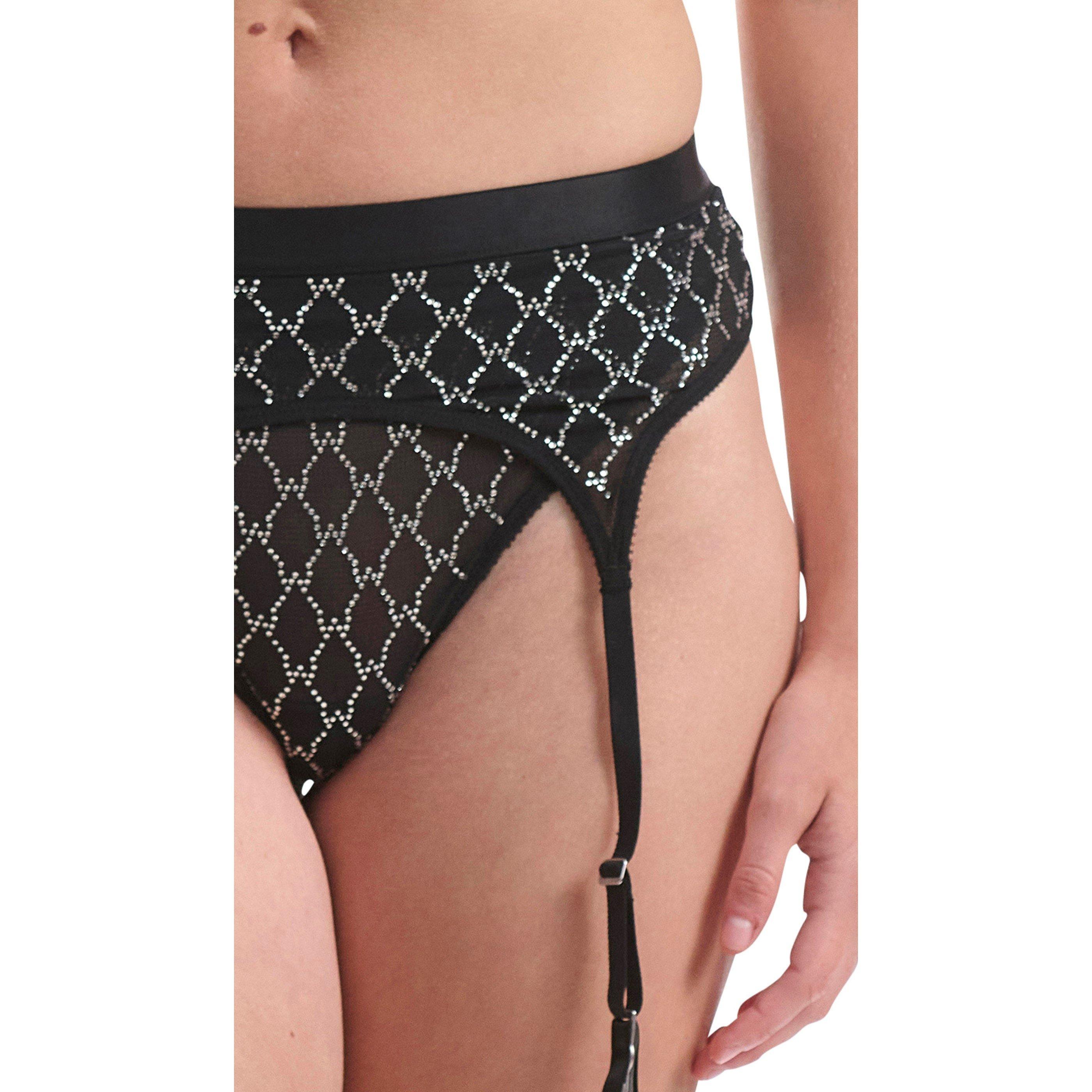 Black - Wolford - Garter Belt - 5