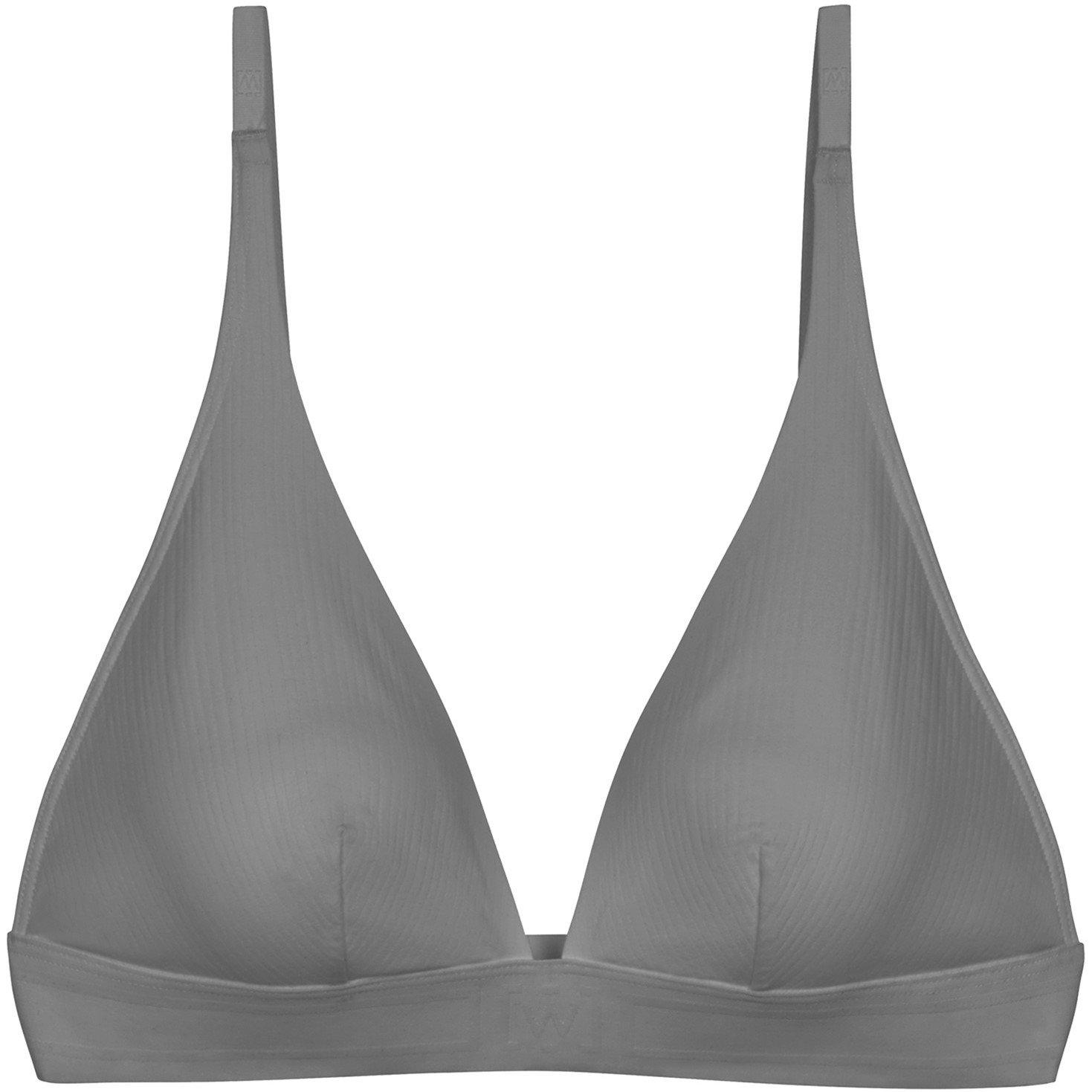 Wolford Women's Beauty Cotton Triangle Bralette - Smoke - 8 (XS)