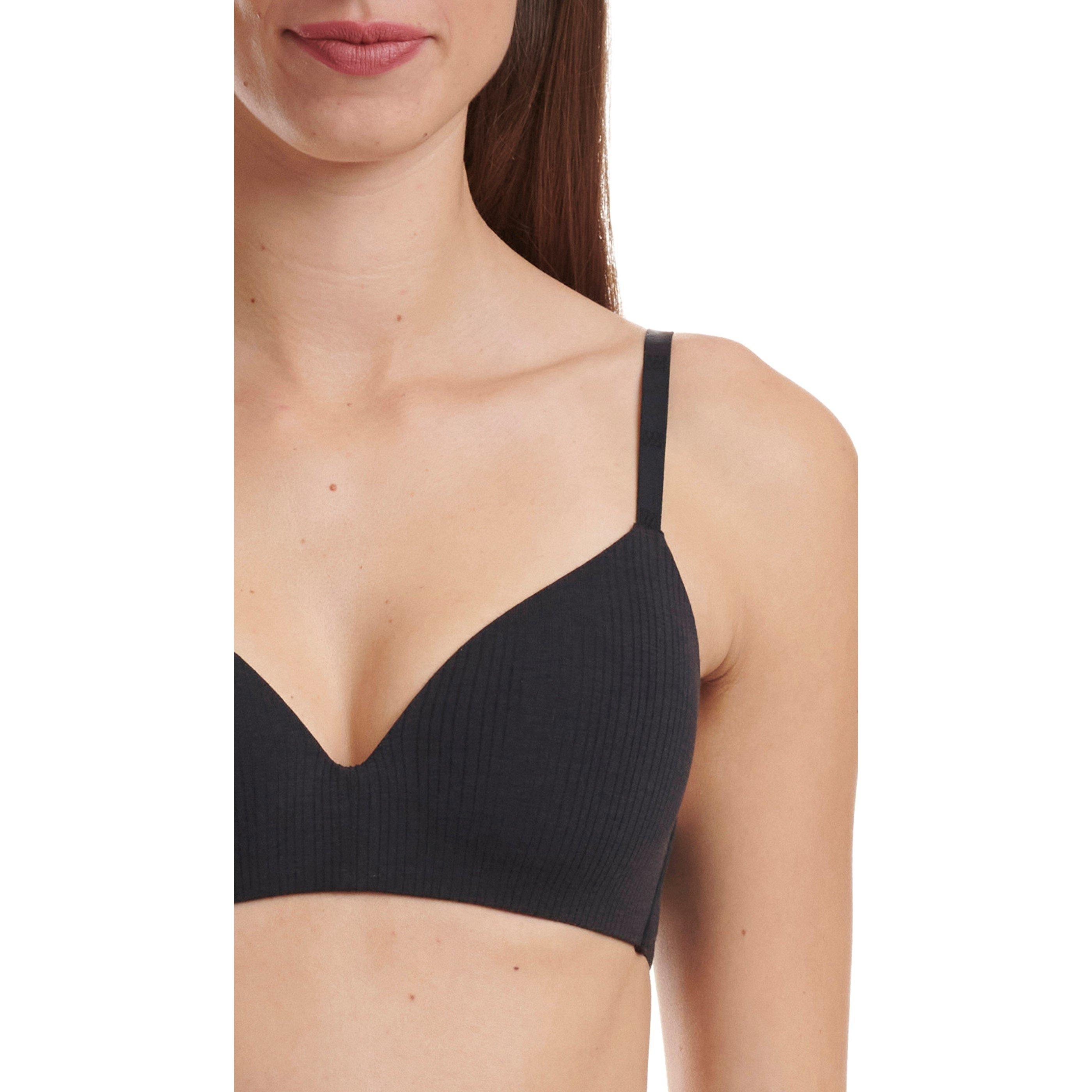Black - Wolford - Cotton Skin Bra - 3