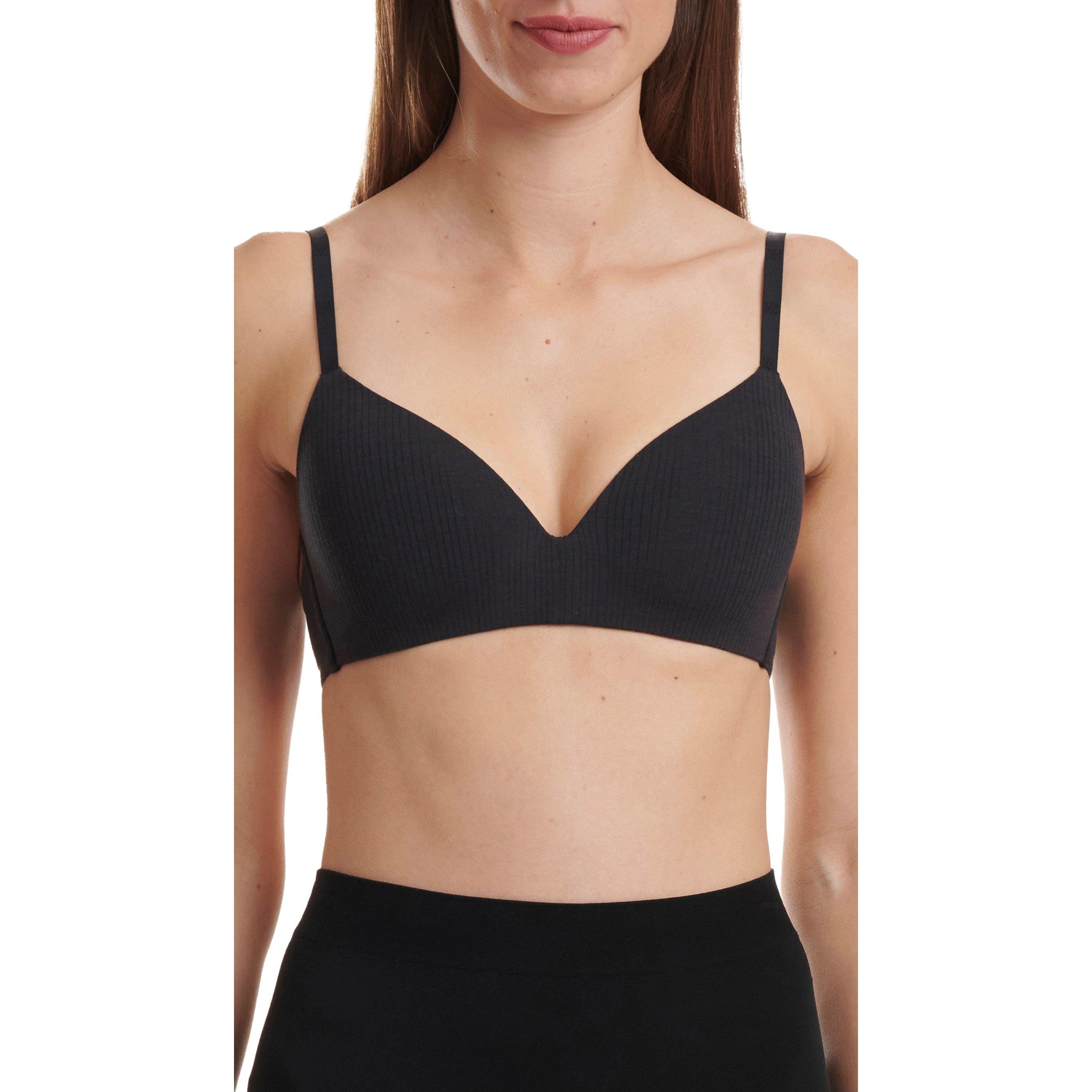 Black - Wolford - Cotton Skin Bra - 4