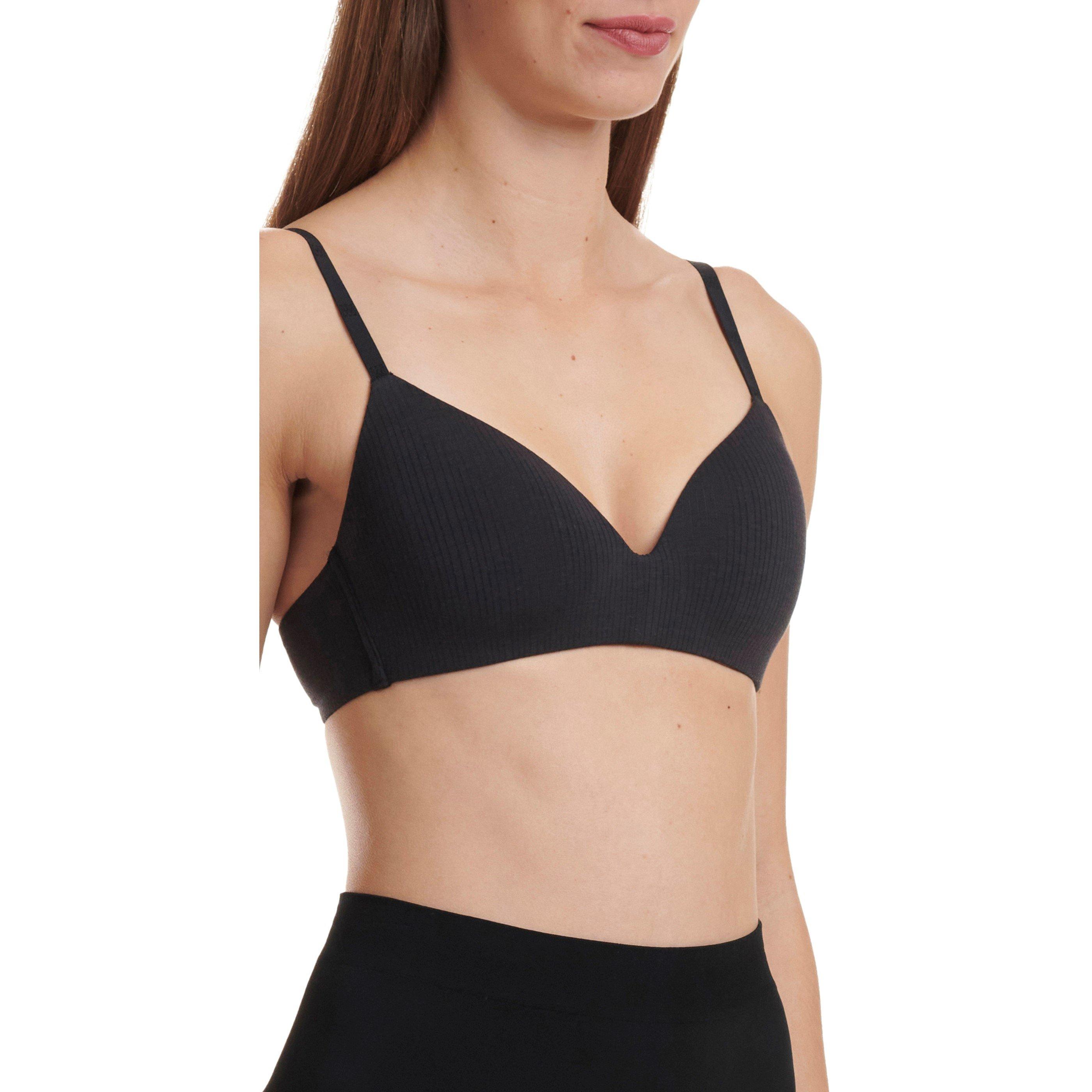 Black - Wolford - Cotton Skin Bra - 5
