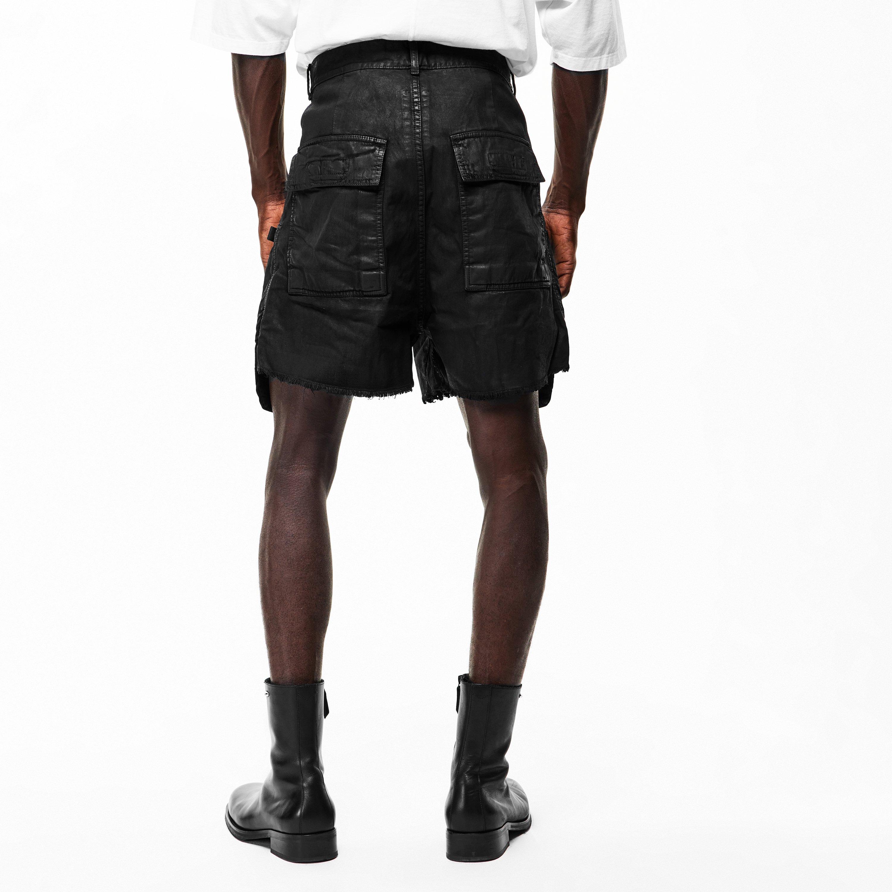 Black - Rick Owens Drkshdw - Men's DS Bauhas Woven Tracksuit Shorts - 4