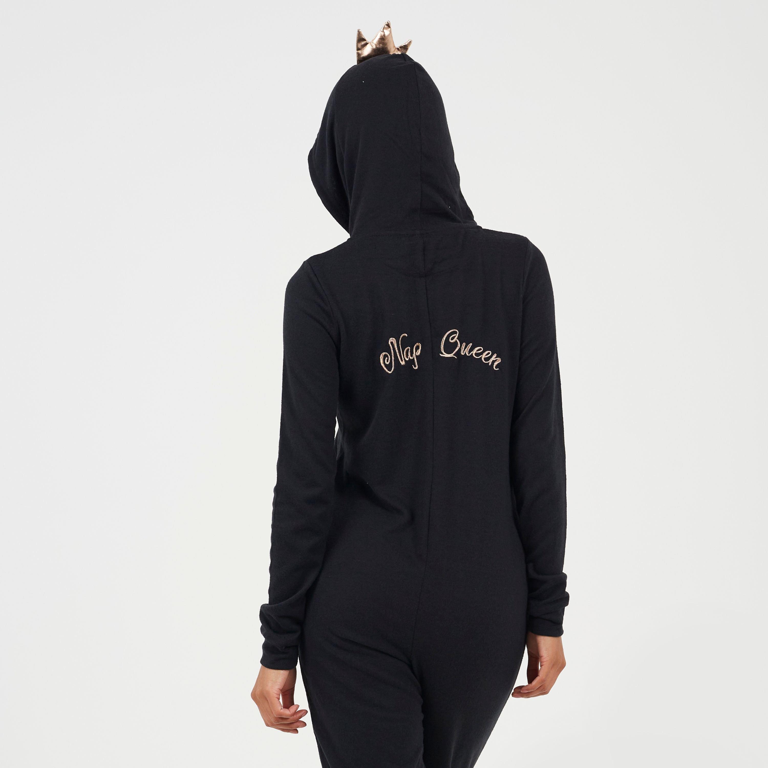 Brave Soul Womens Nap Queen Slim Fit Onesie with 3D Crown | Sports Direct