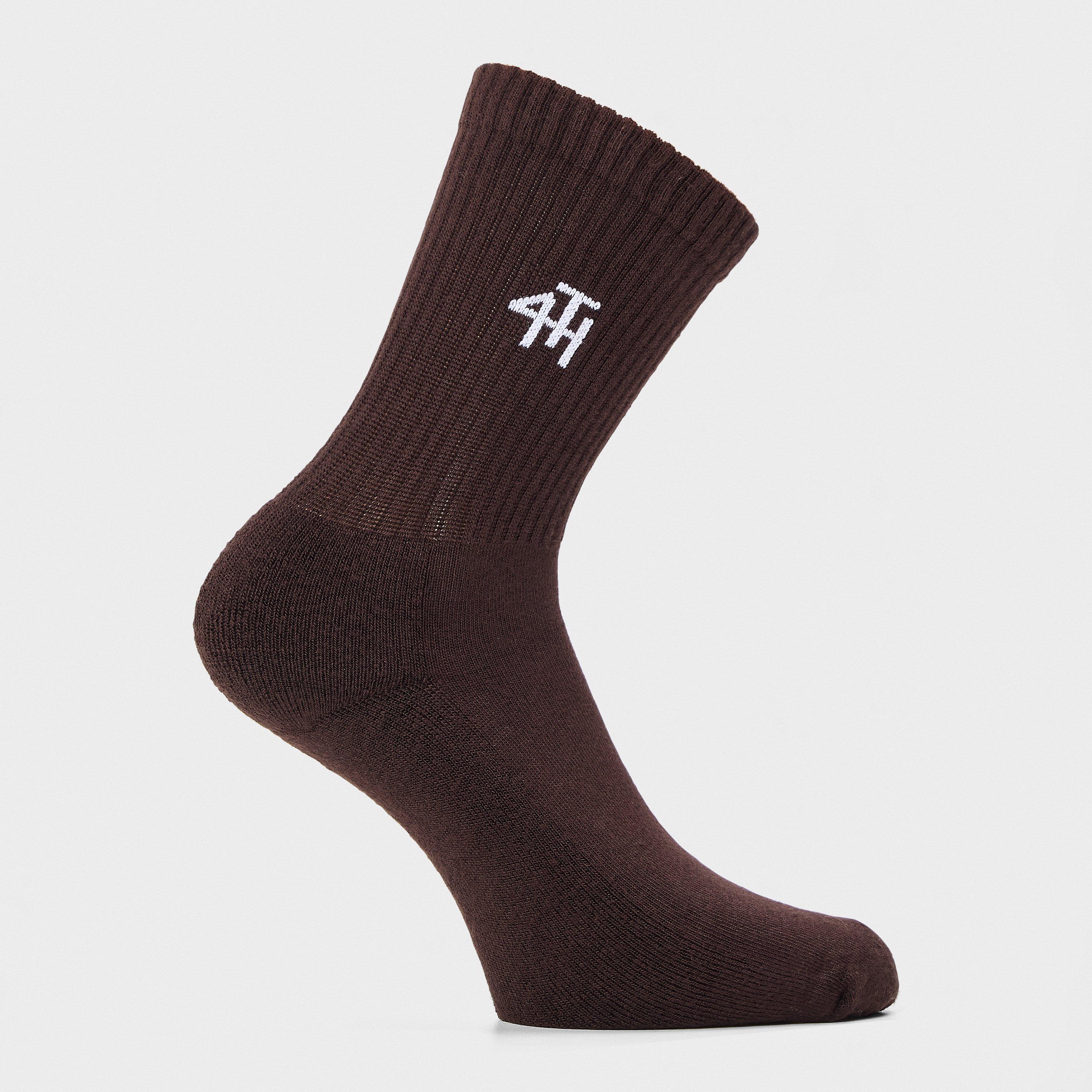 Chocolate - 4th and Reckless - Women's Autumn Crew Socks - 3