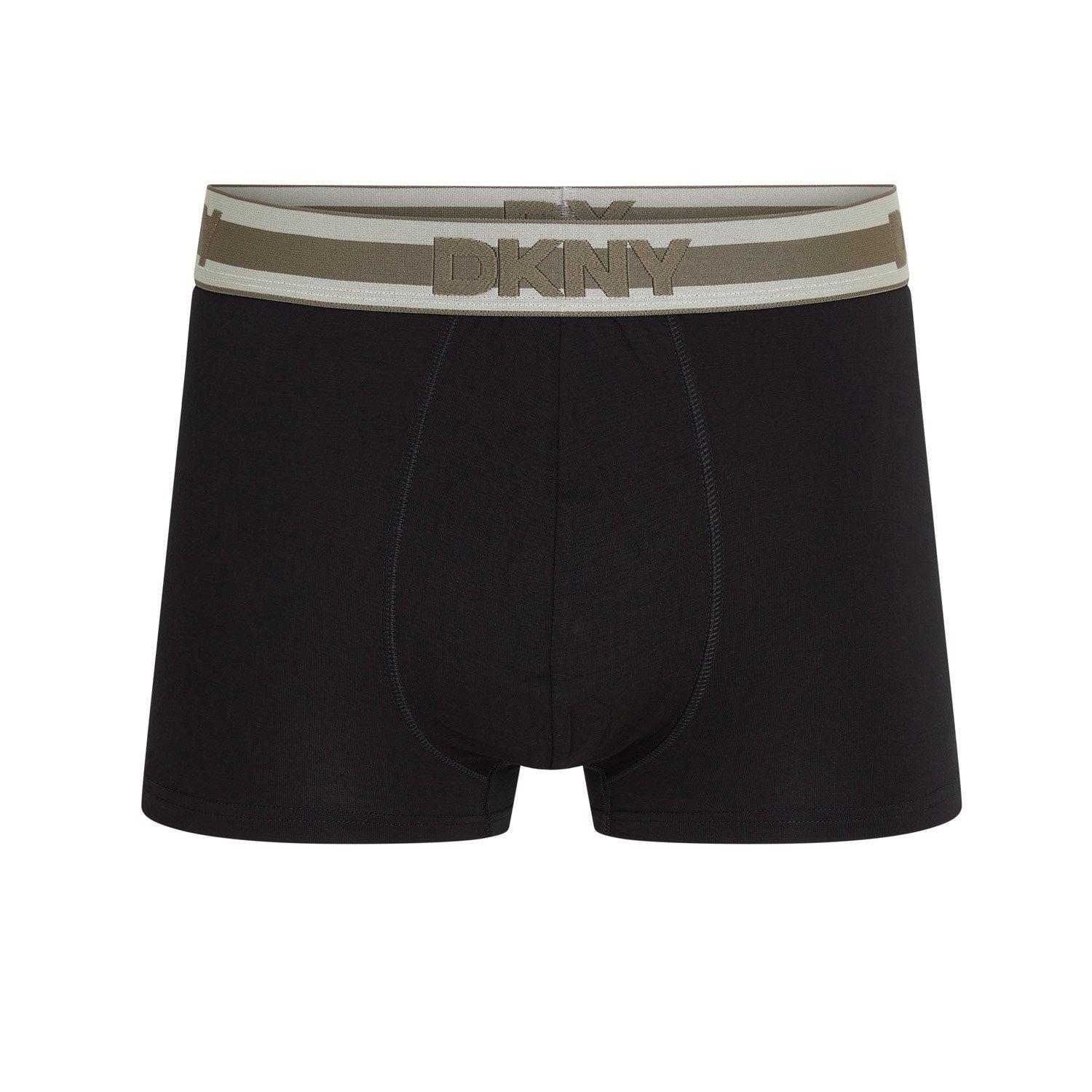 3pk Black - DKNY - Mens 3 Pack Trunks Greenville - 2