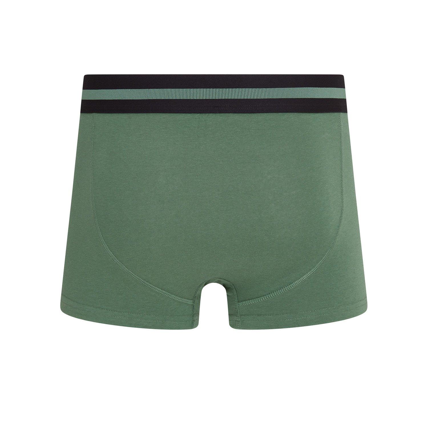 Green/Black/Blu - DKNY - Mens 3 Pack Trunks Carmel - 3