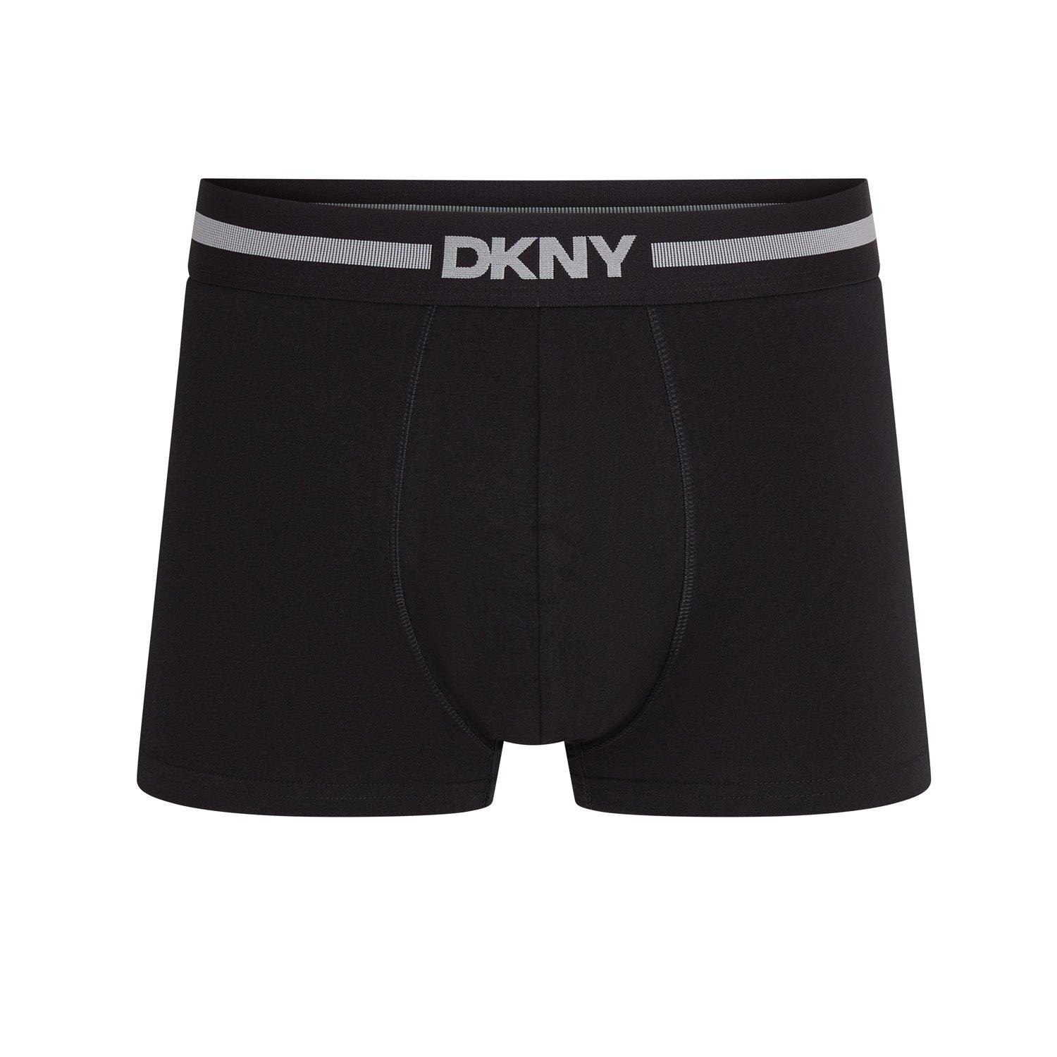 Green/Black/Blu - DKNY - Mens 3 Pack Trunks Carmel - 4