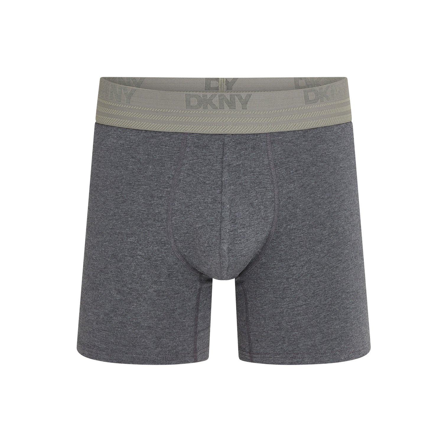 Black/Grey/Char - DKNY - Mens 3 Pack Trunks Harrison - 6