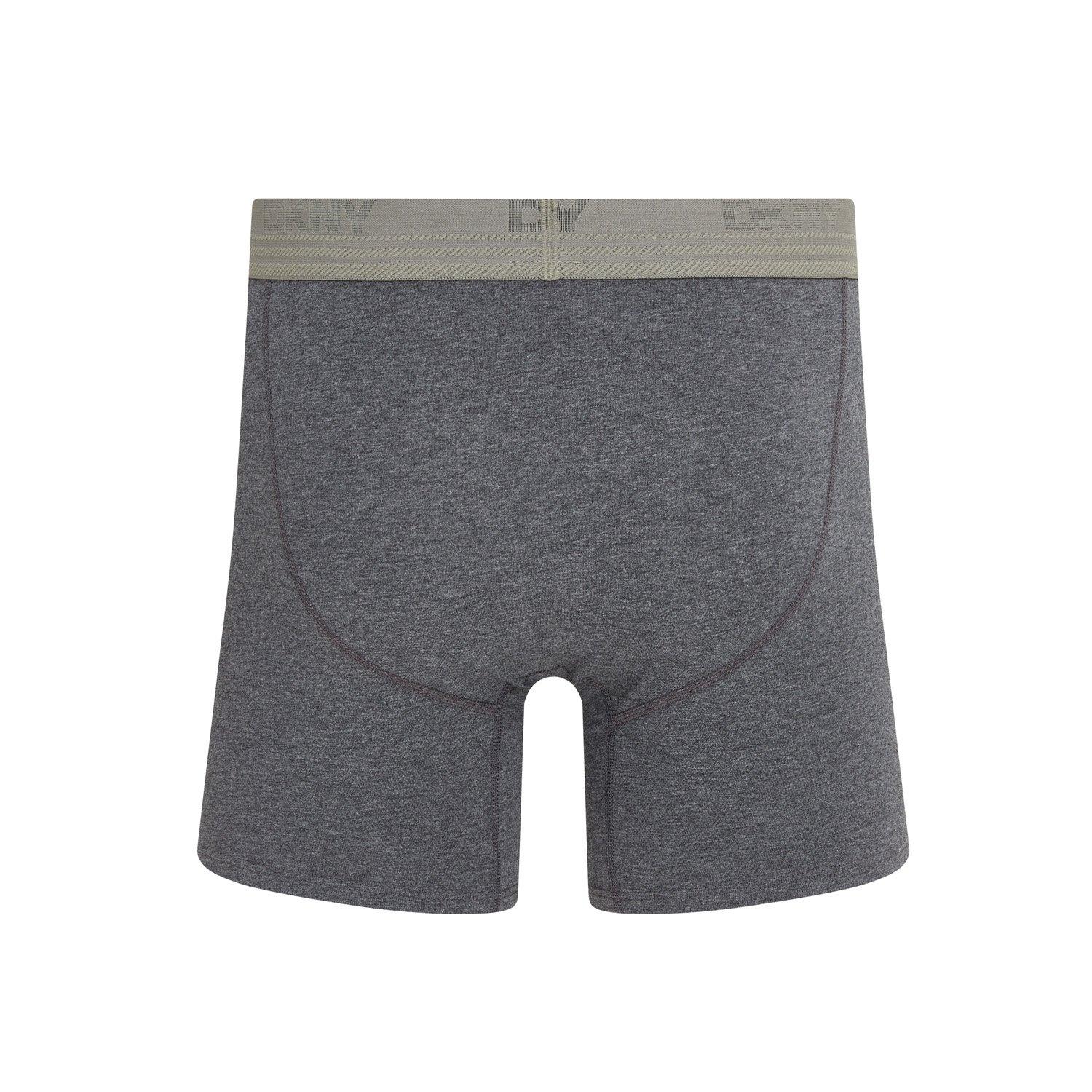 Black/Grey/Char - DKNY - Mens 3 Pack Trunks Harrison - 7