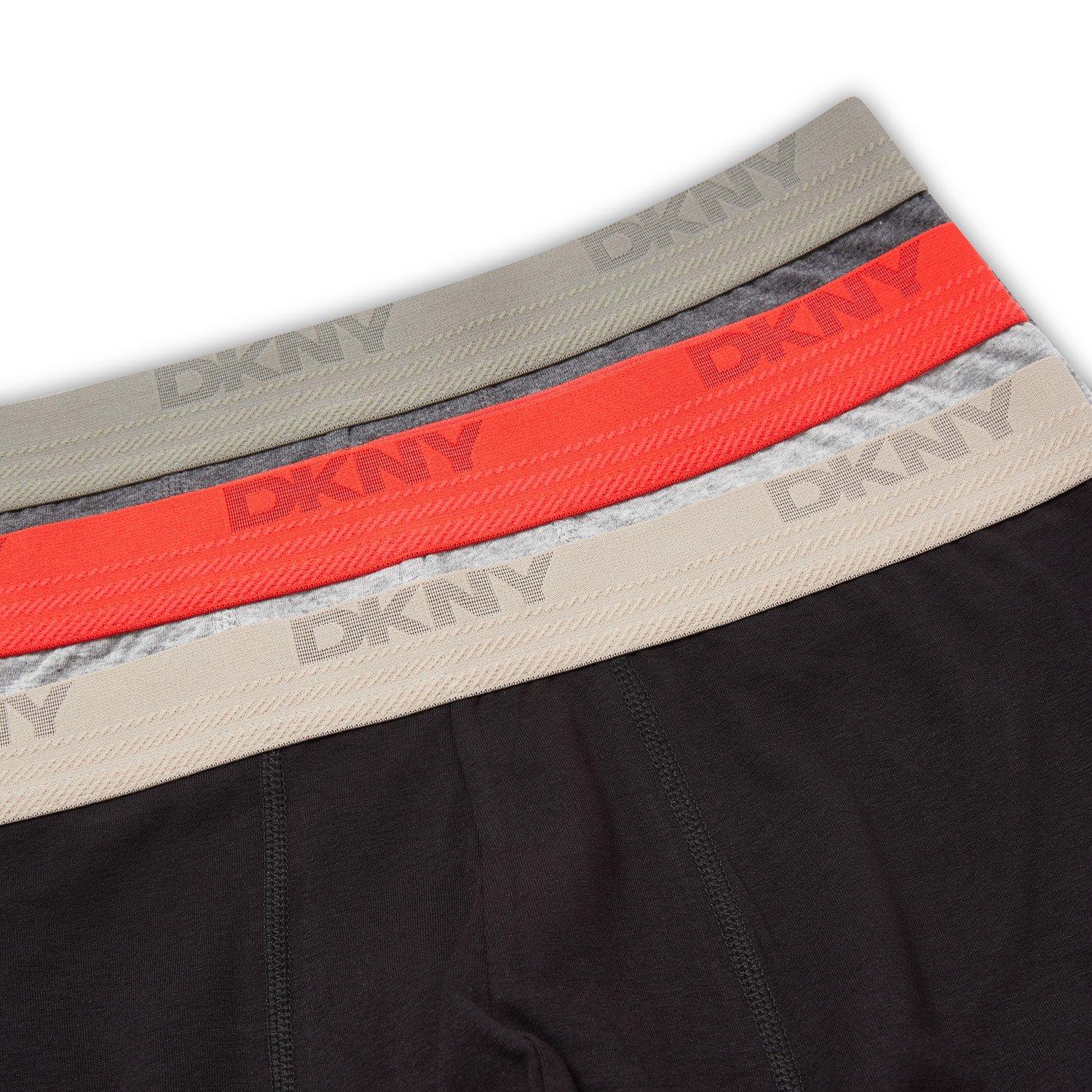 Black/Grey/Char - DKNY - Mens 3 Pack Trunks Harrison - 8