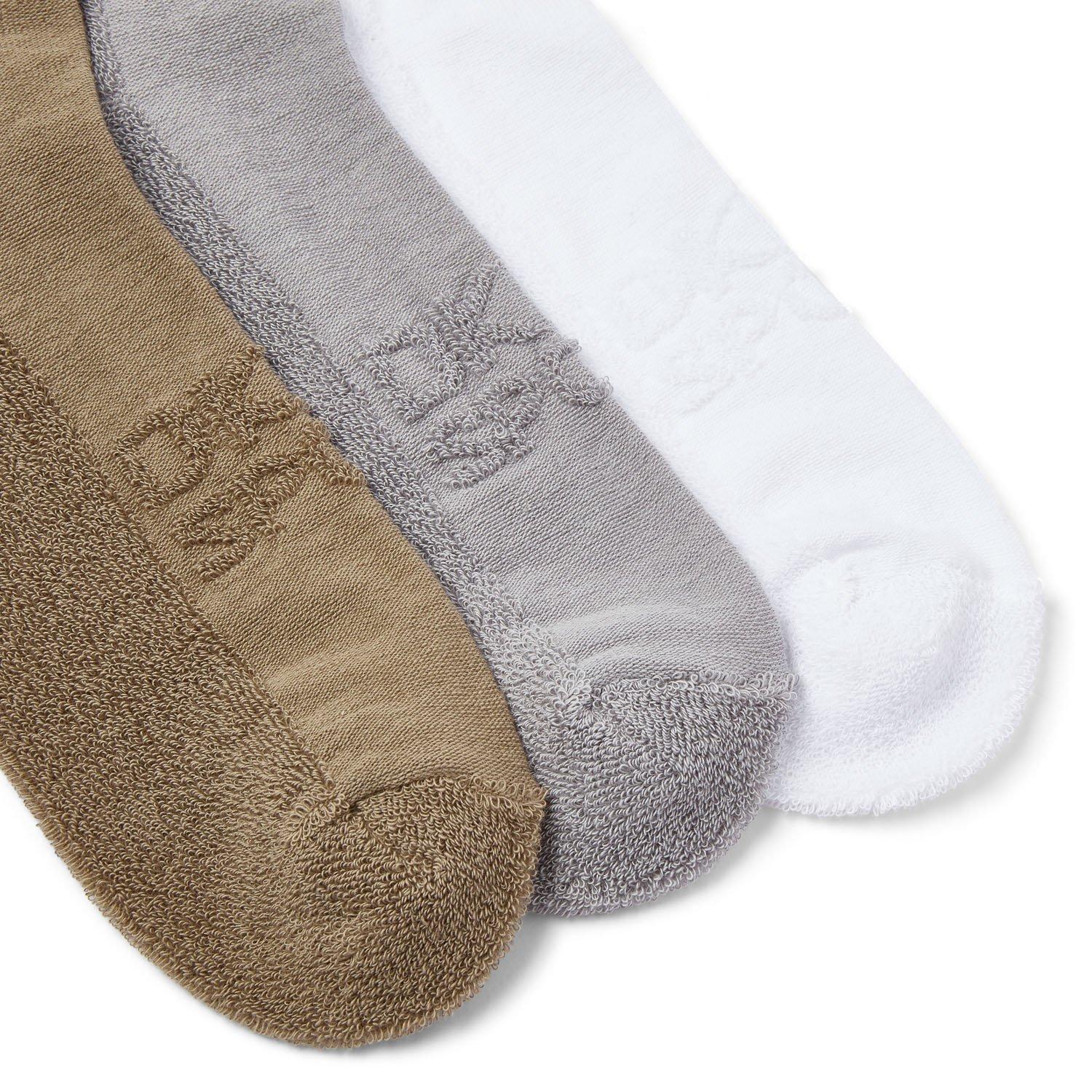 Khaki/Grey/Whit - DKNY - Mens 3 Pack Sports Socks Arion - 6