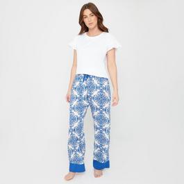 Be You Ladies Tile Woven Pyjama Bottoms