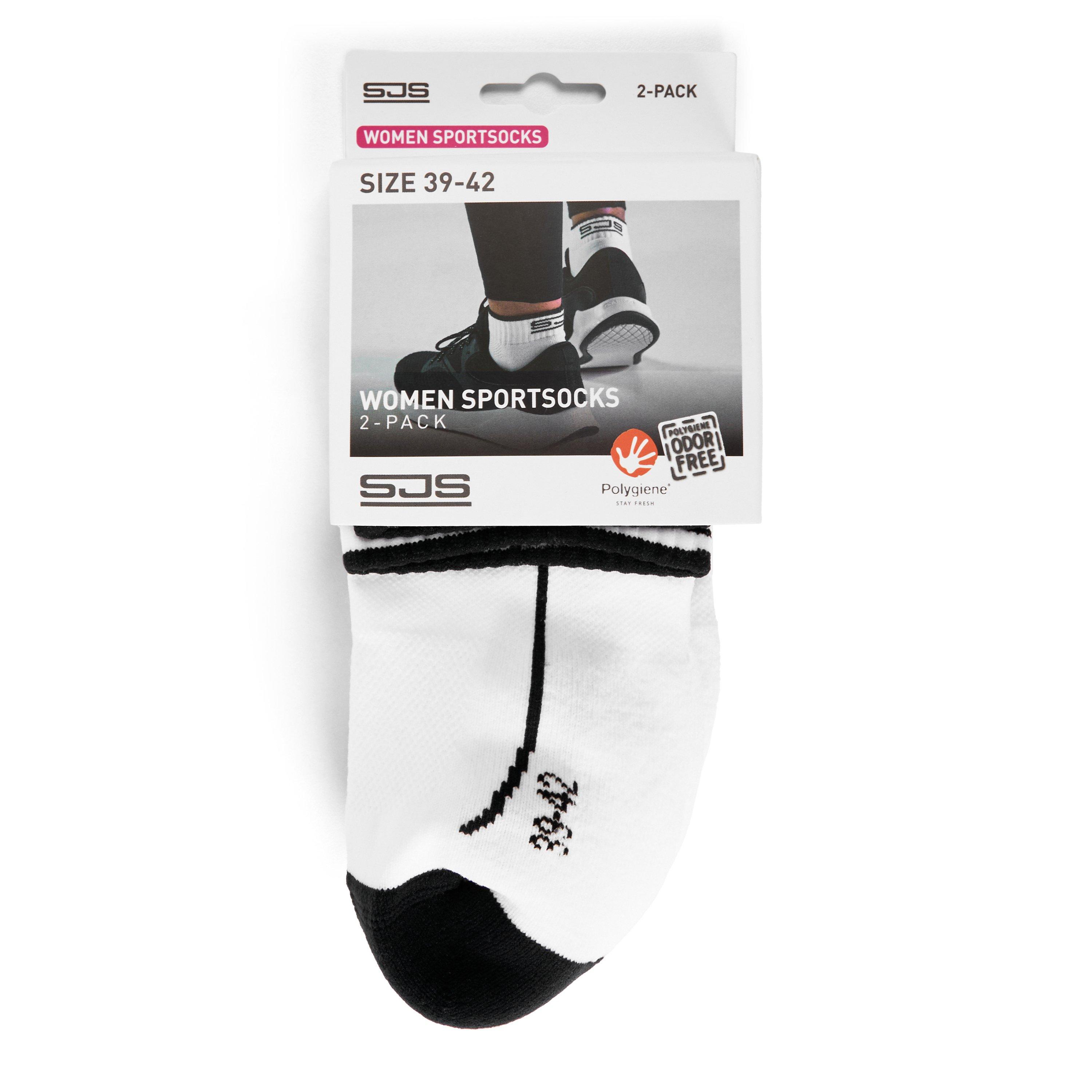 Black - Sjeng Sports - Women's Kea 2pk Tennis Crew Socks - 2