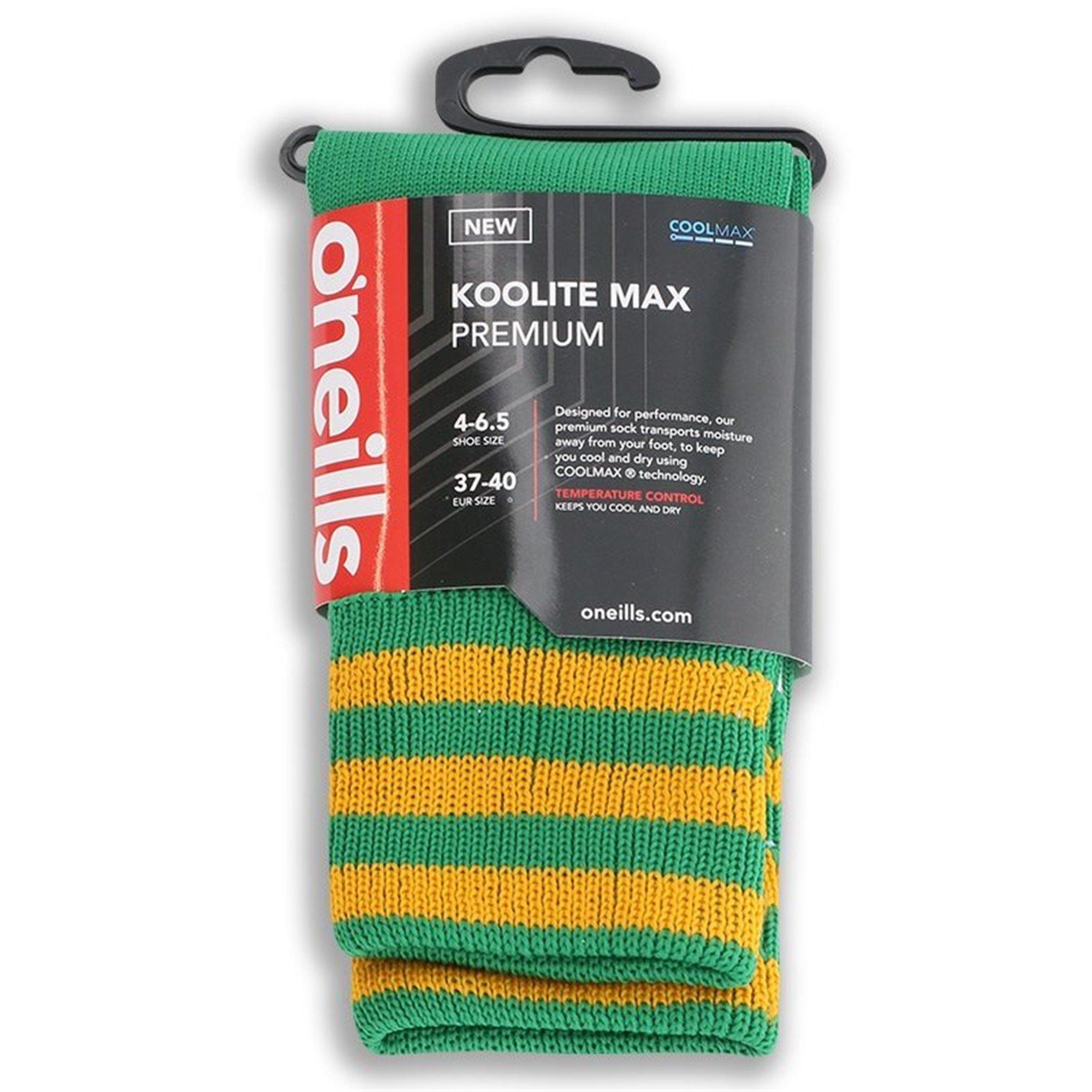 Green/Amber - ONeills - Koolite Max Premium Socks - 3
