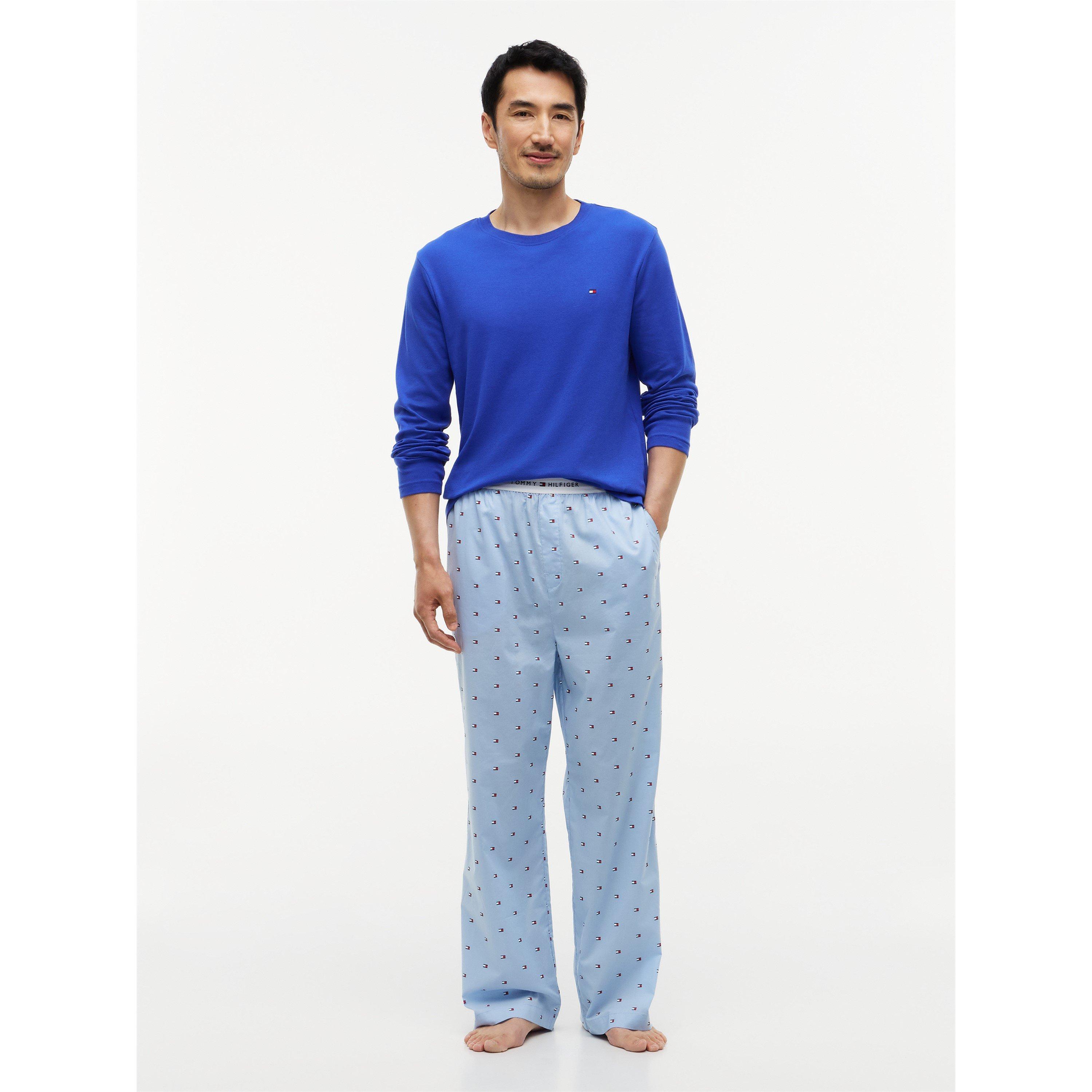 Blue/Flag AOP - Tommy Hilfiger - THB LS Woven Set Sn64 - 2