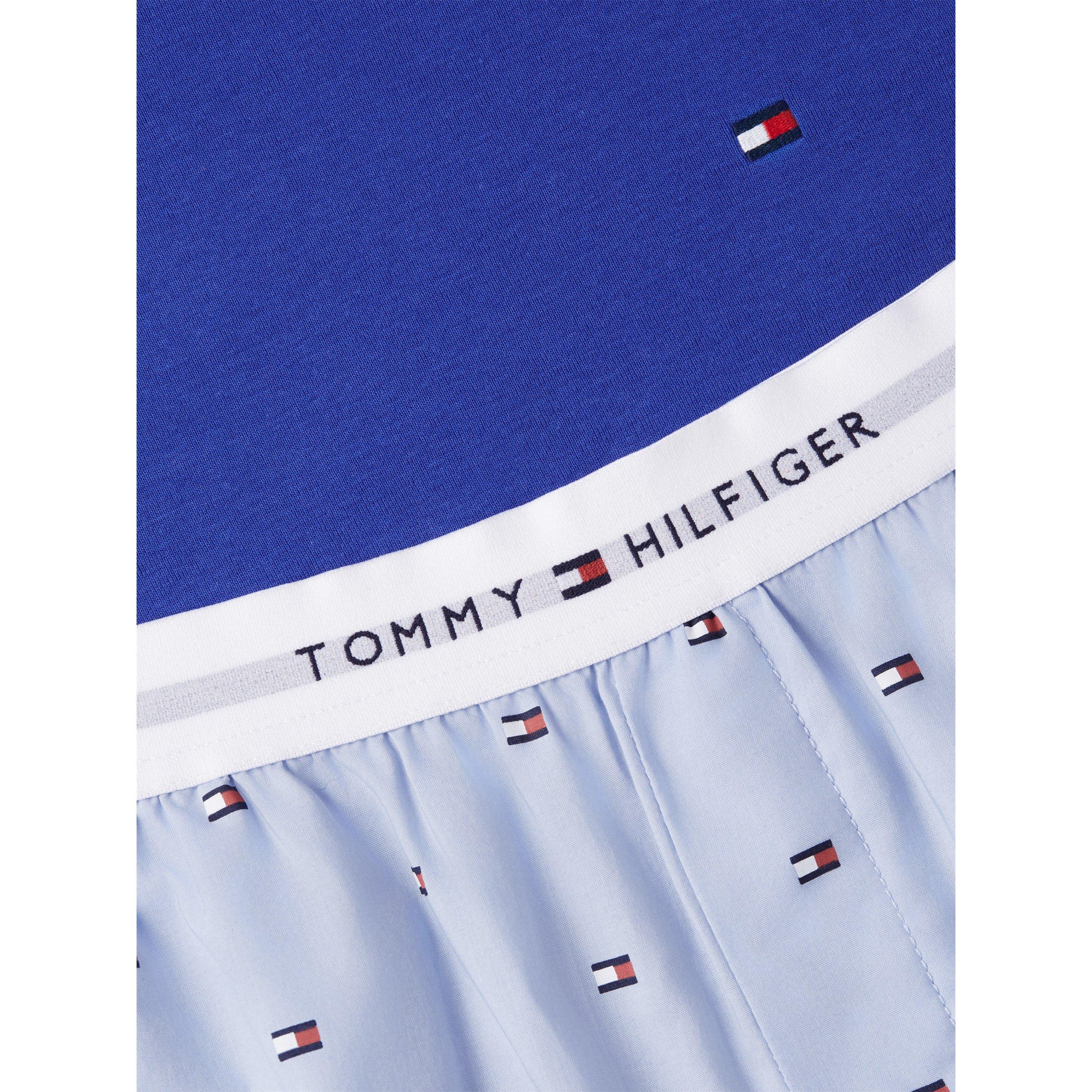 Blue/Flag AOP - Tommy Hilfiger - THB LS Woven Set Sn64 - 5