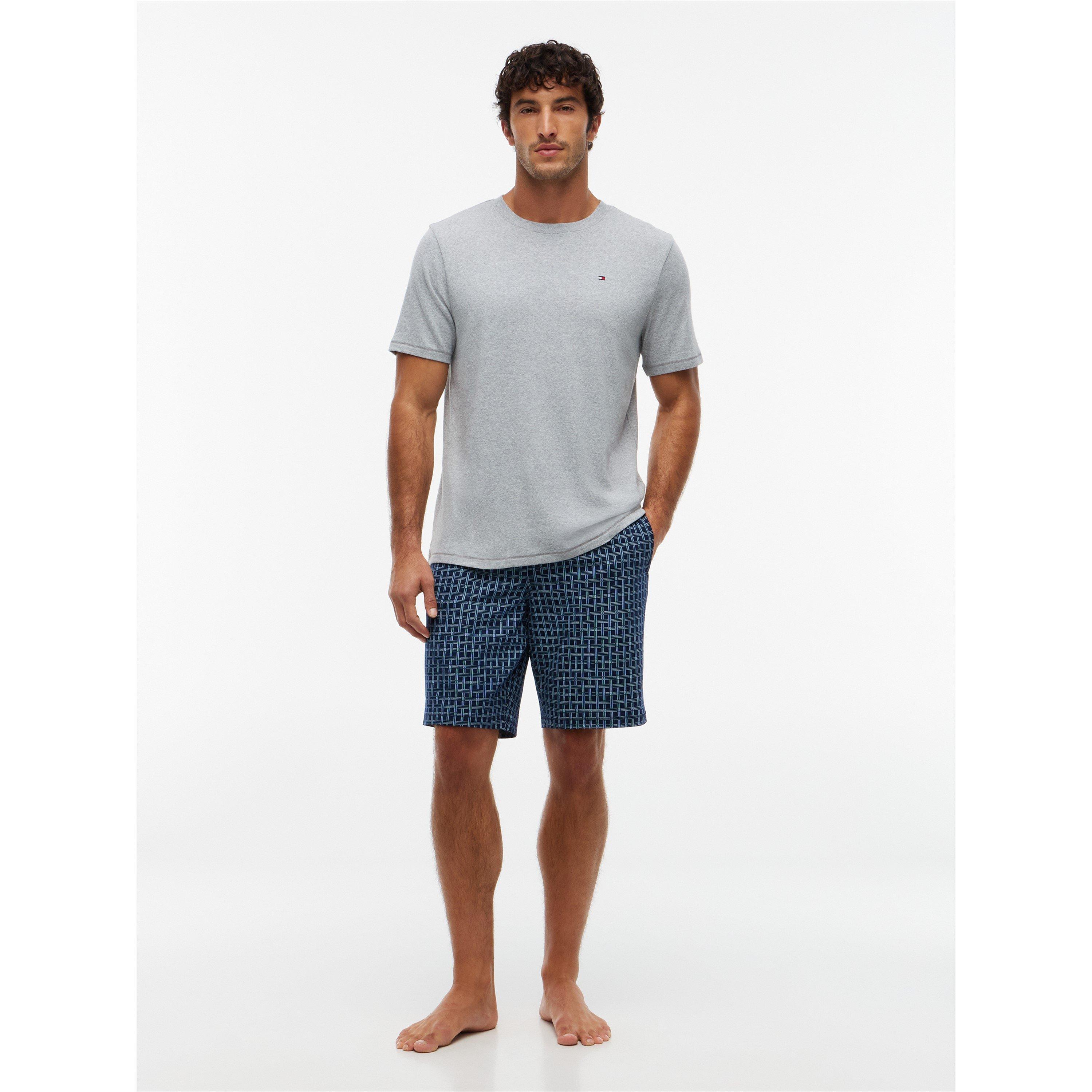 White/FlagGrid - Tommy Hilfiger - THB SS Jersey PJ Set Sn64 - 2