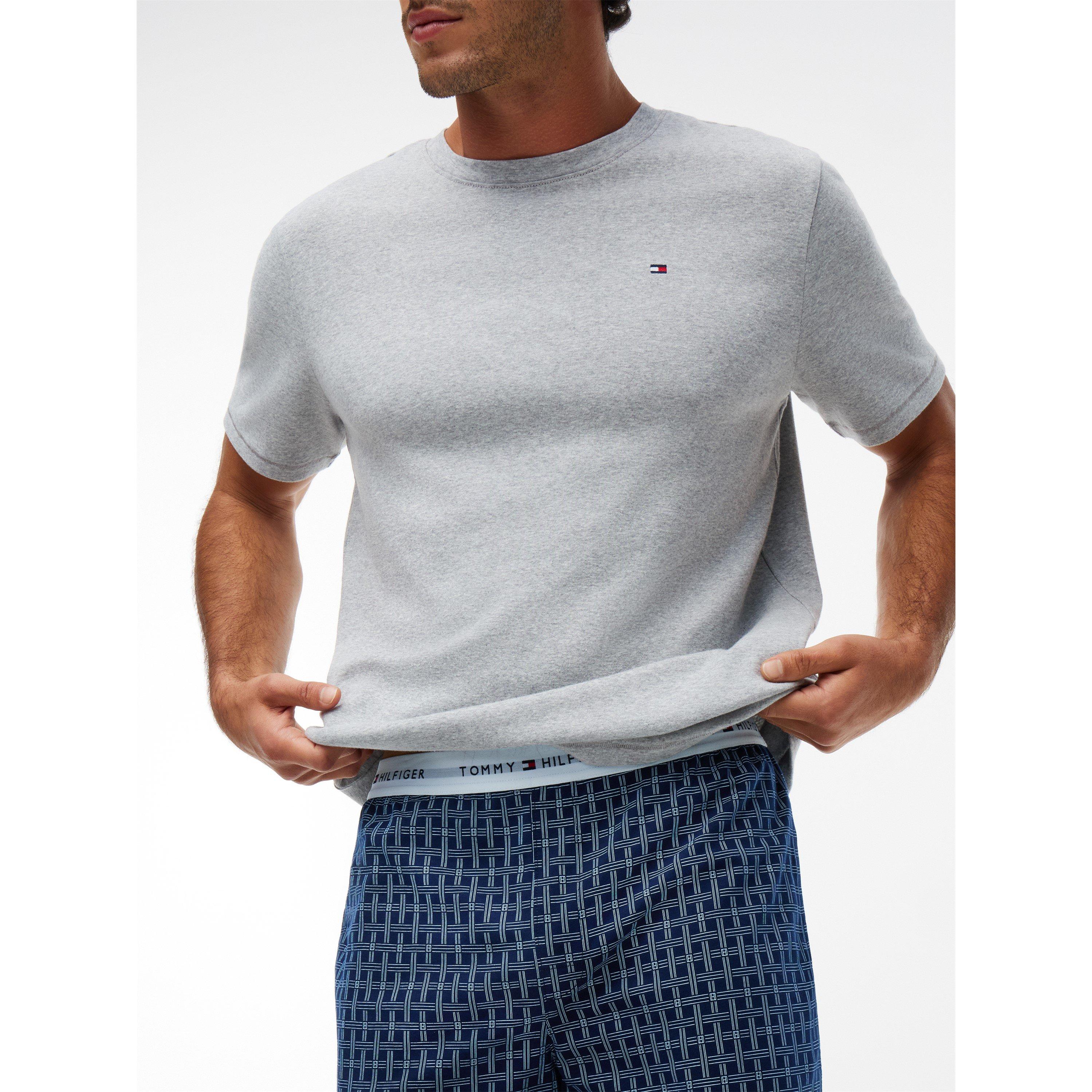 White/FlagGrid - Tommy Hilfiger - THB SS Jersey PJ Set Sn64 - 4