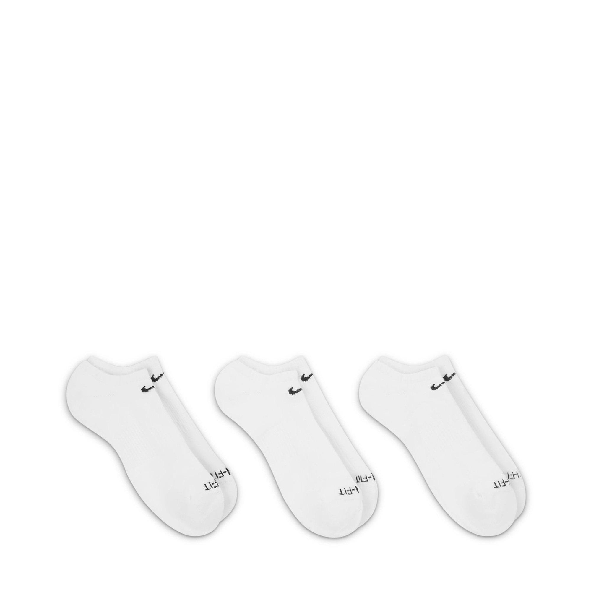 White/Black - Nike - Everyday Plus Cushion Training No-Show Socks - 5