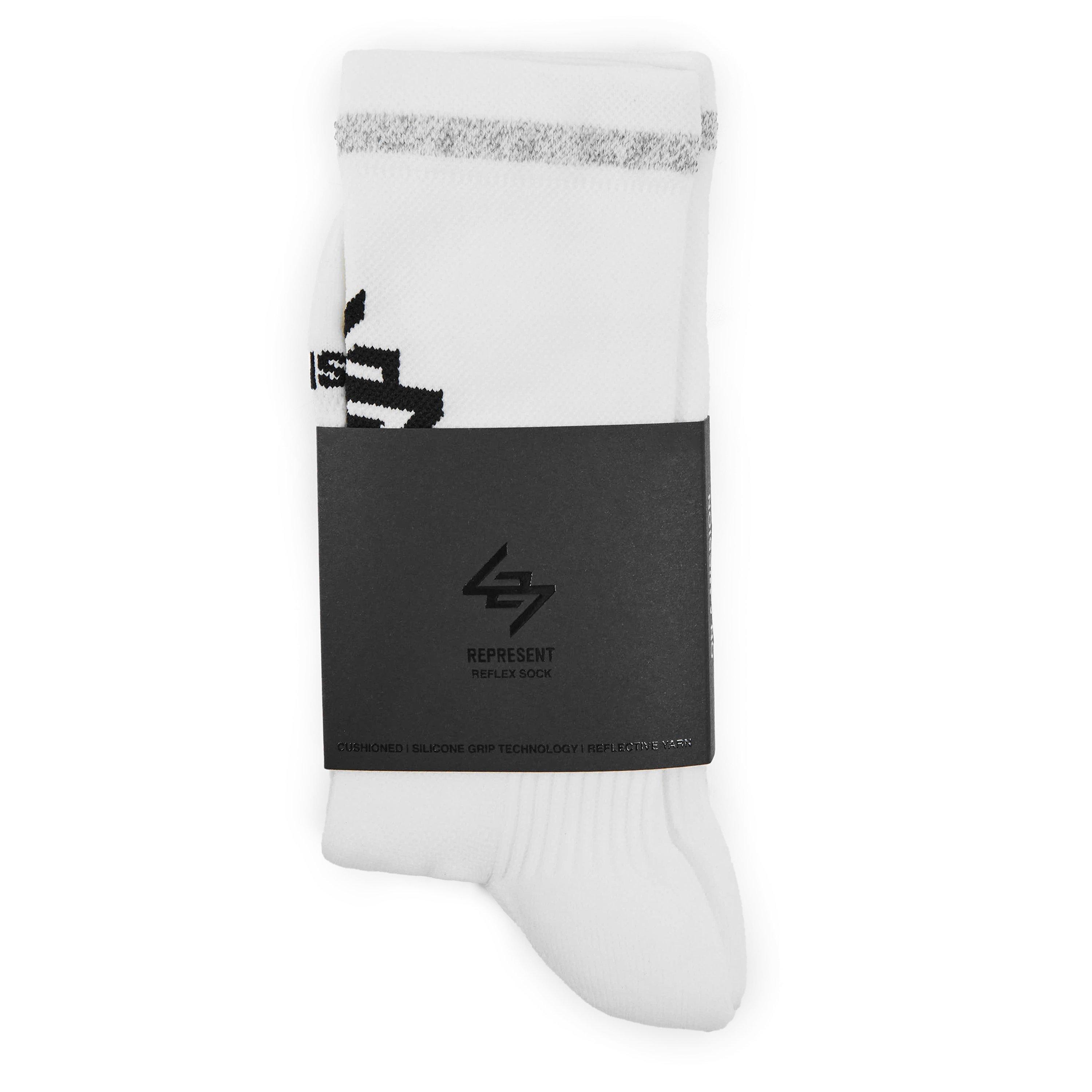 Flat White - Represent 247 - R247 LG Running Sock Sn64 - 2