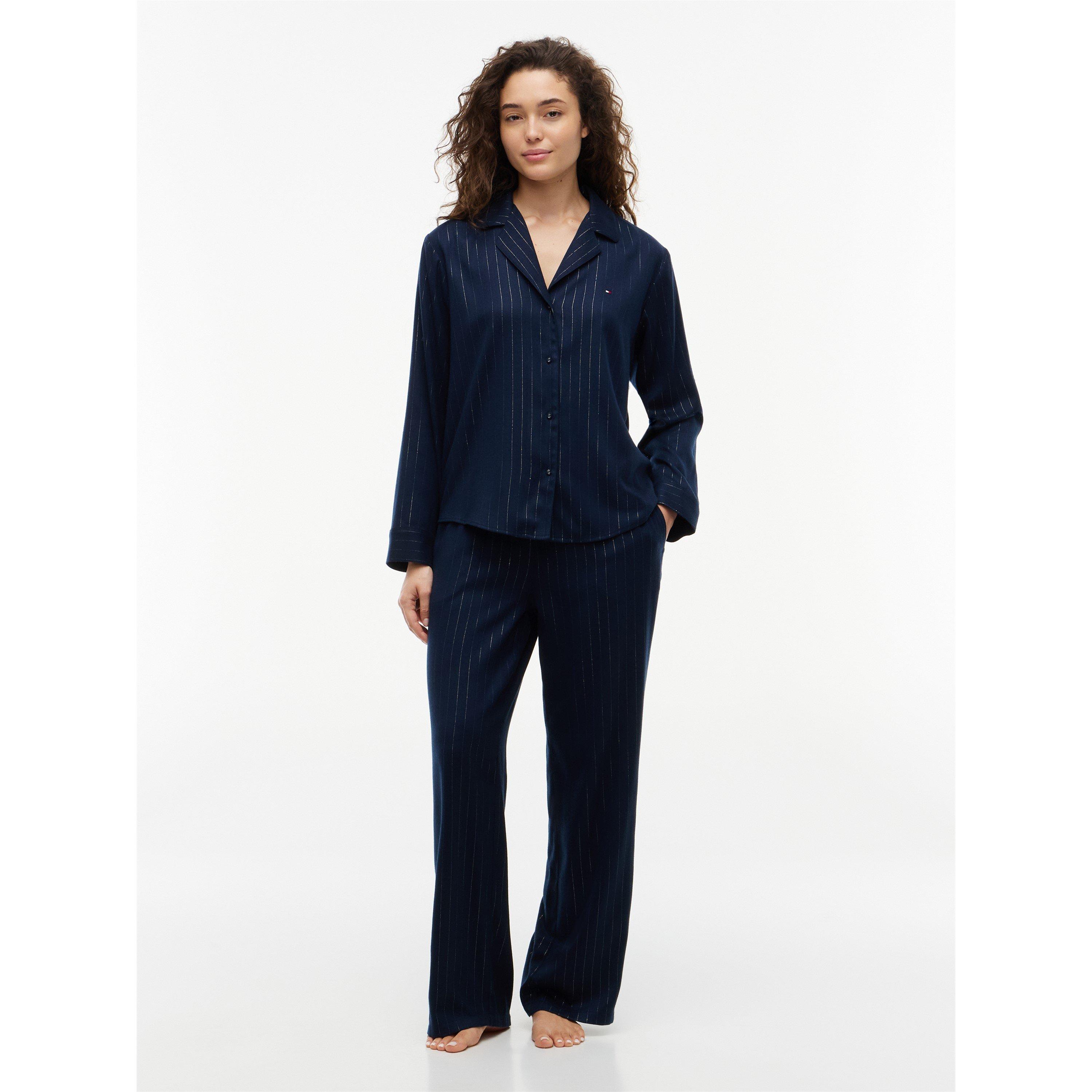 Navy Pinstripe - Tommy Hilfiger - THB LS PJ Shirt - 2