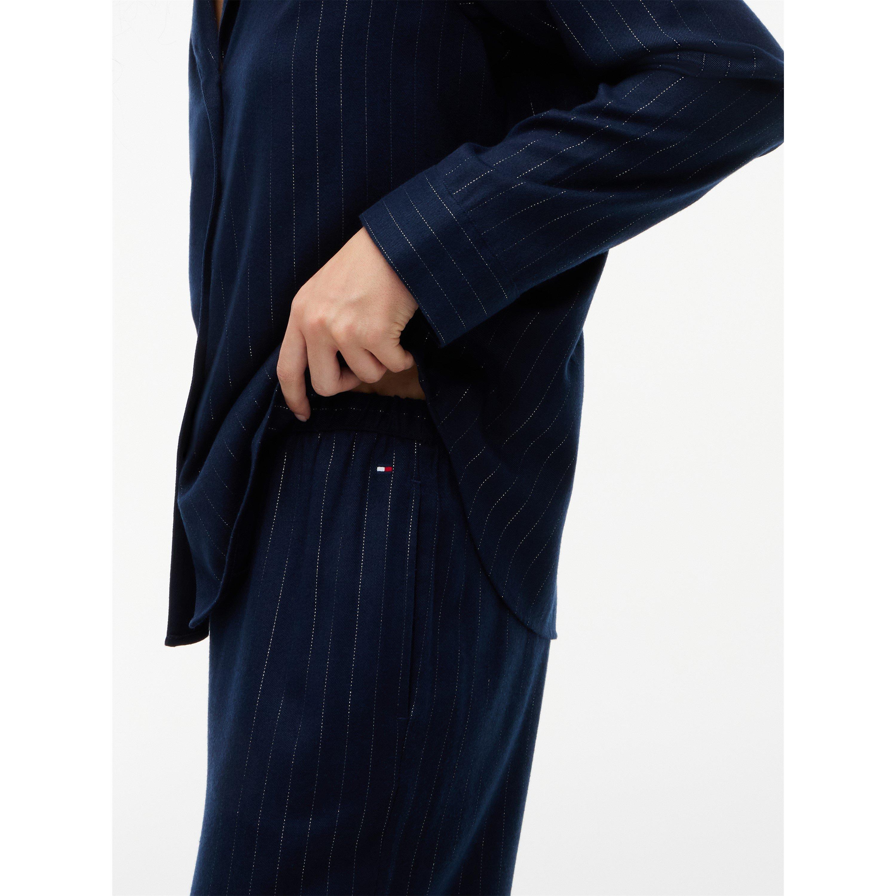 Navy Pinstripe - Tommy Hilfiger - THB LS PJ Shirt - 5