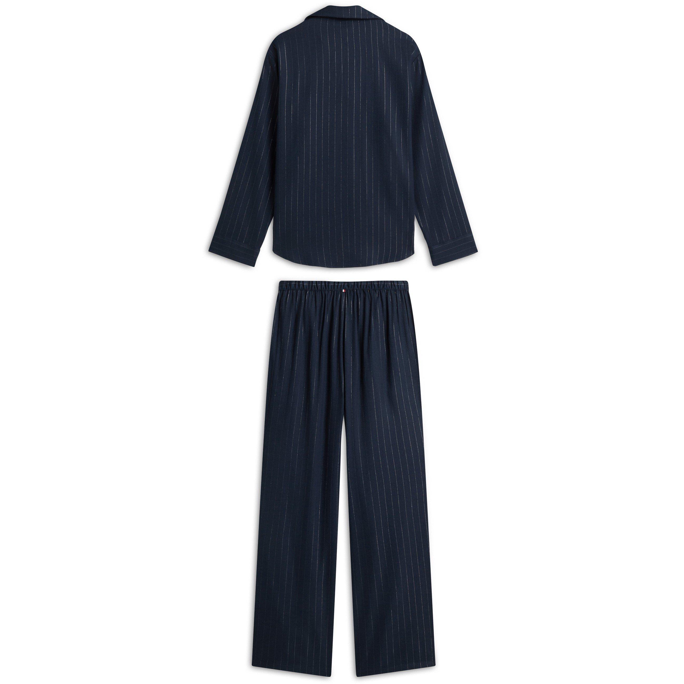 Navy Pinstripe - Tommy Hilfiger - THB LS PJ Shirt - 7